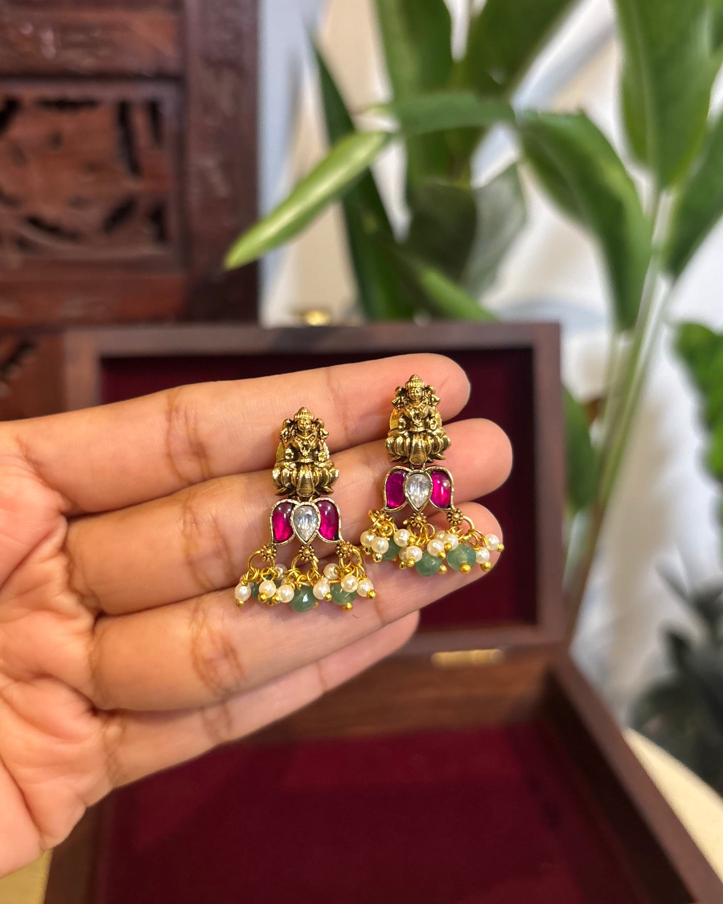Lakshmi Lotus Stud Earrings | ER154