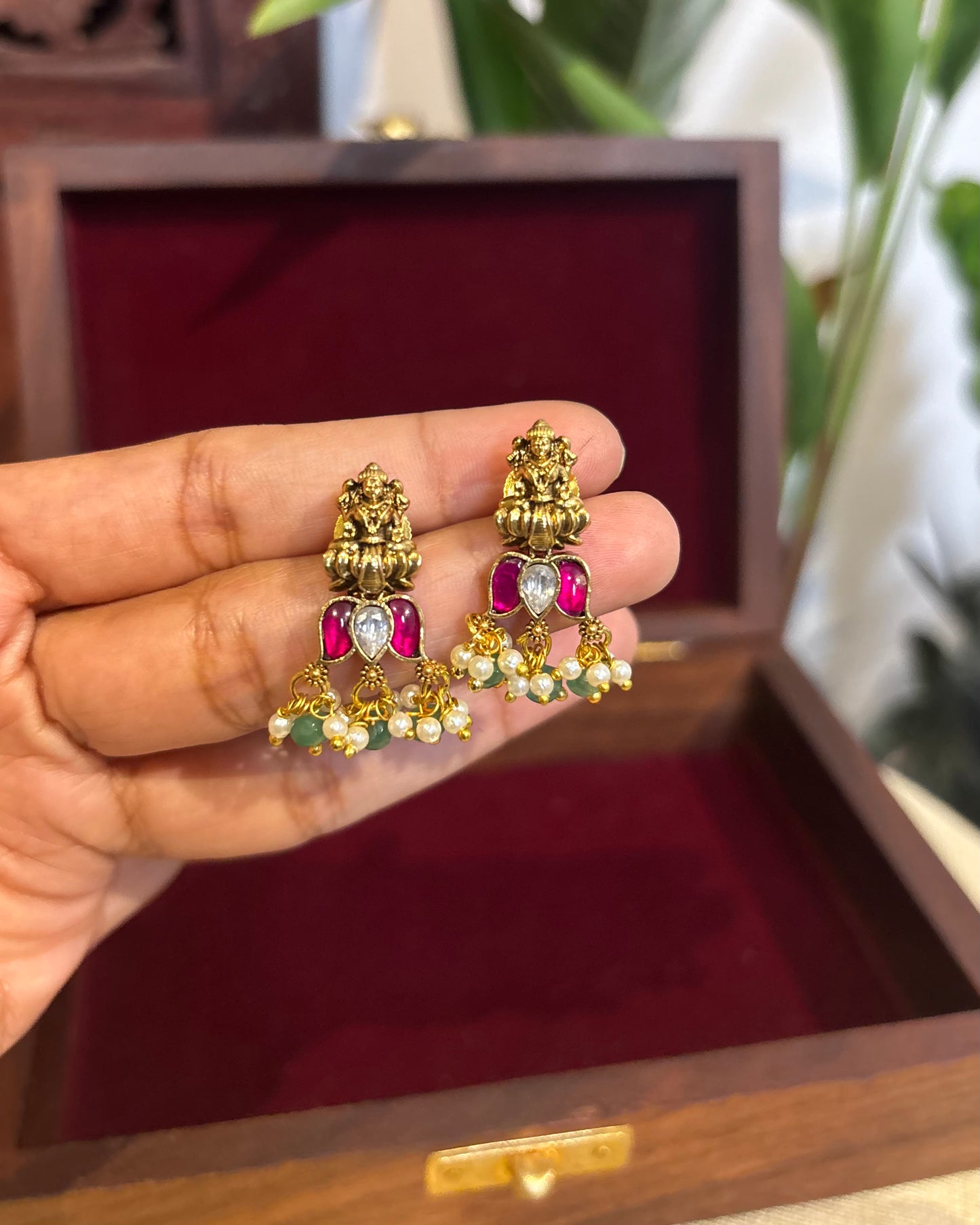 Lakshmi Lotus Stud Earrings | ER154