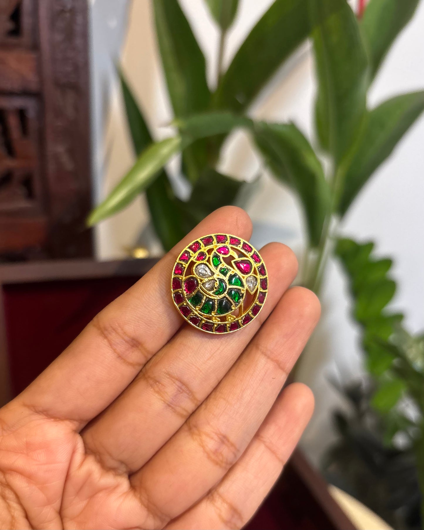 Multicolor Peacock Stud Earrings | ER153
