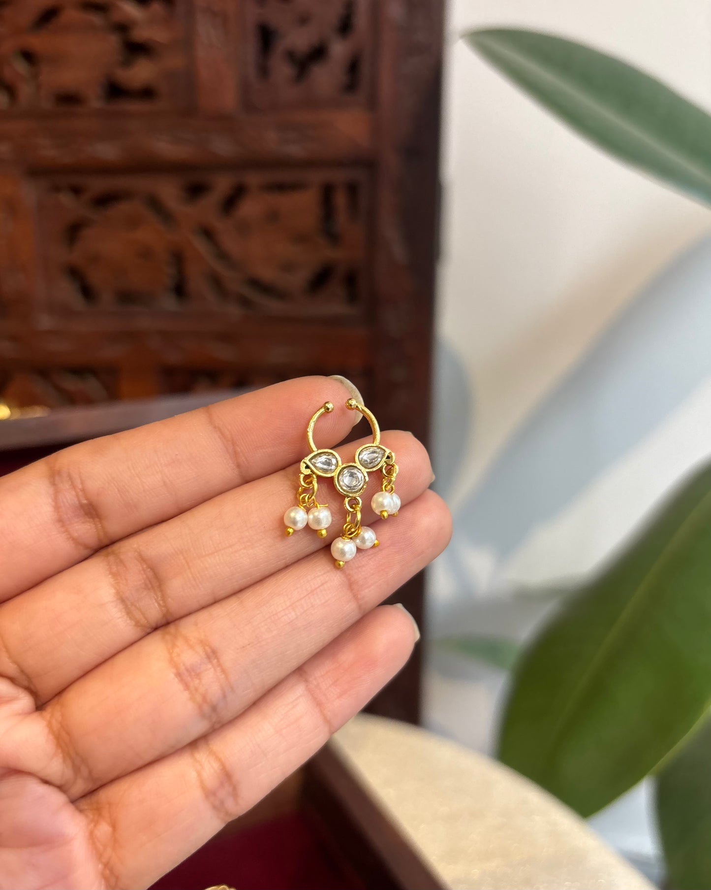 Floral Clip On Septum Nosepin | NP117