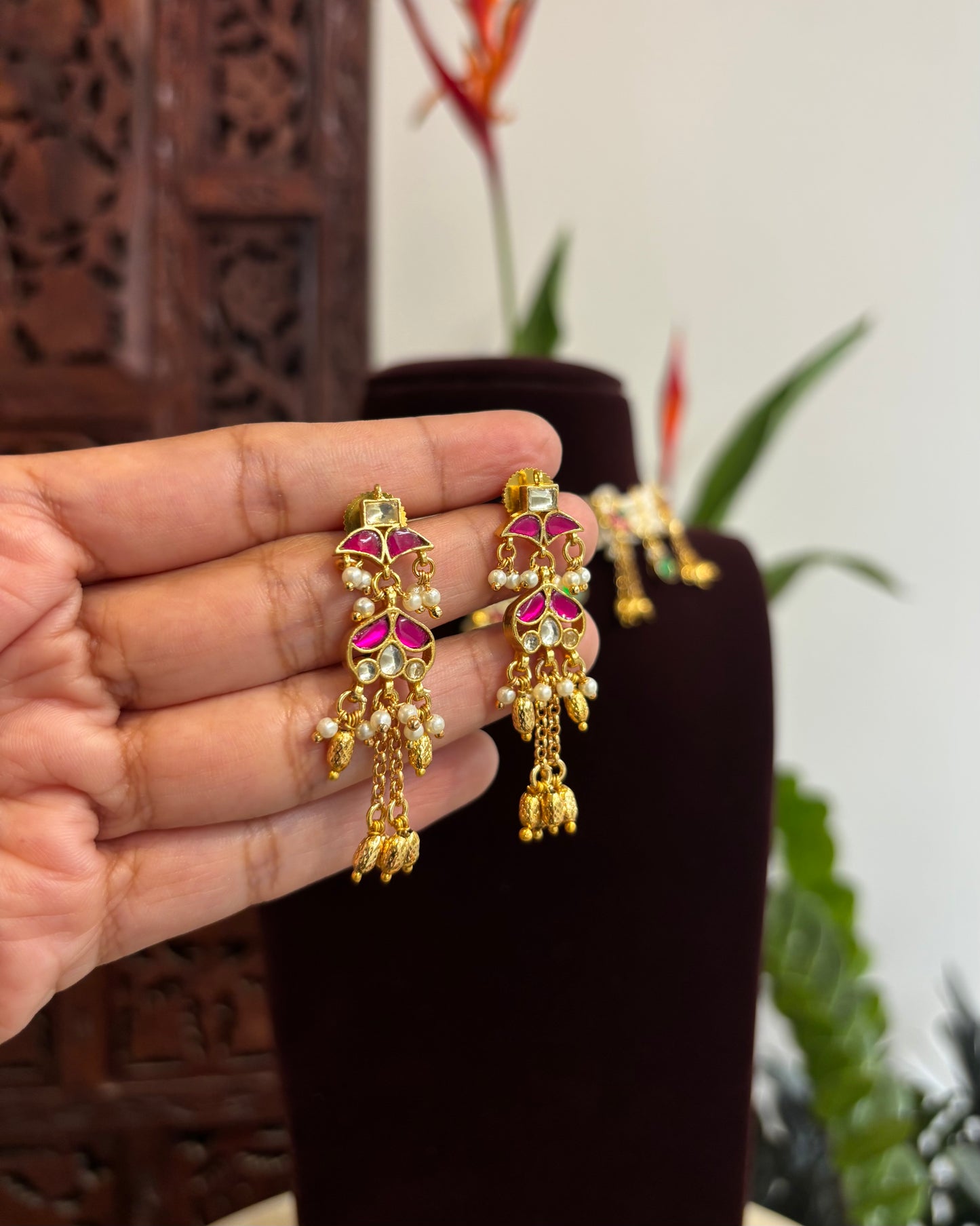 Festive Pearl Kundan Choker set with Charms – Traditional Handcrafted Jewellery| NC186