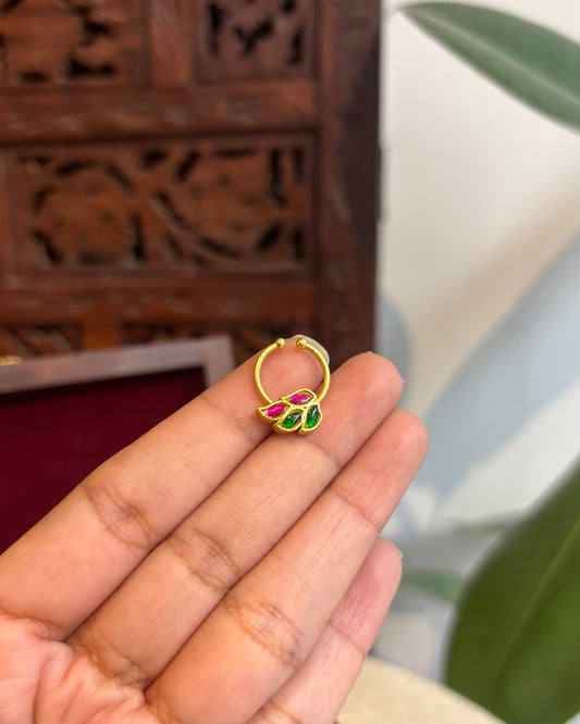 Floral Clip On Septum Nosepin | NP122