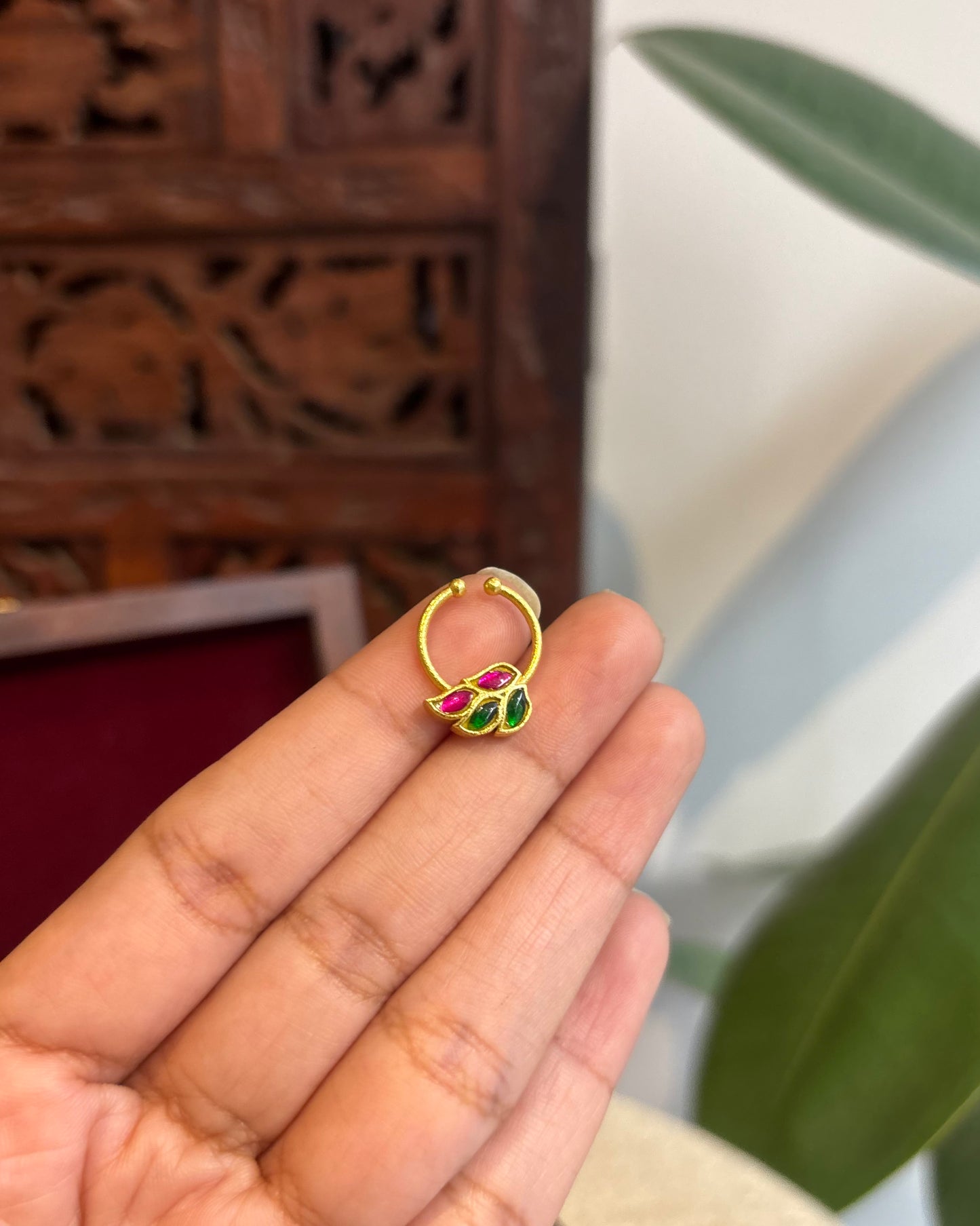 Floral Clip On Septum Nosepin | NP122