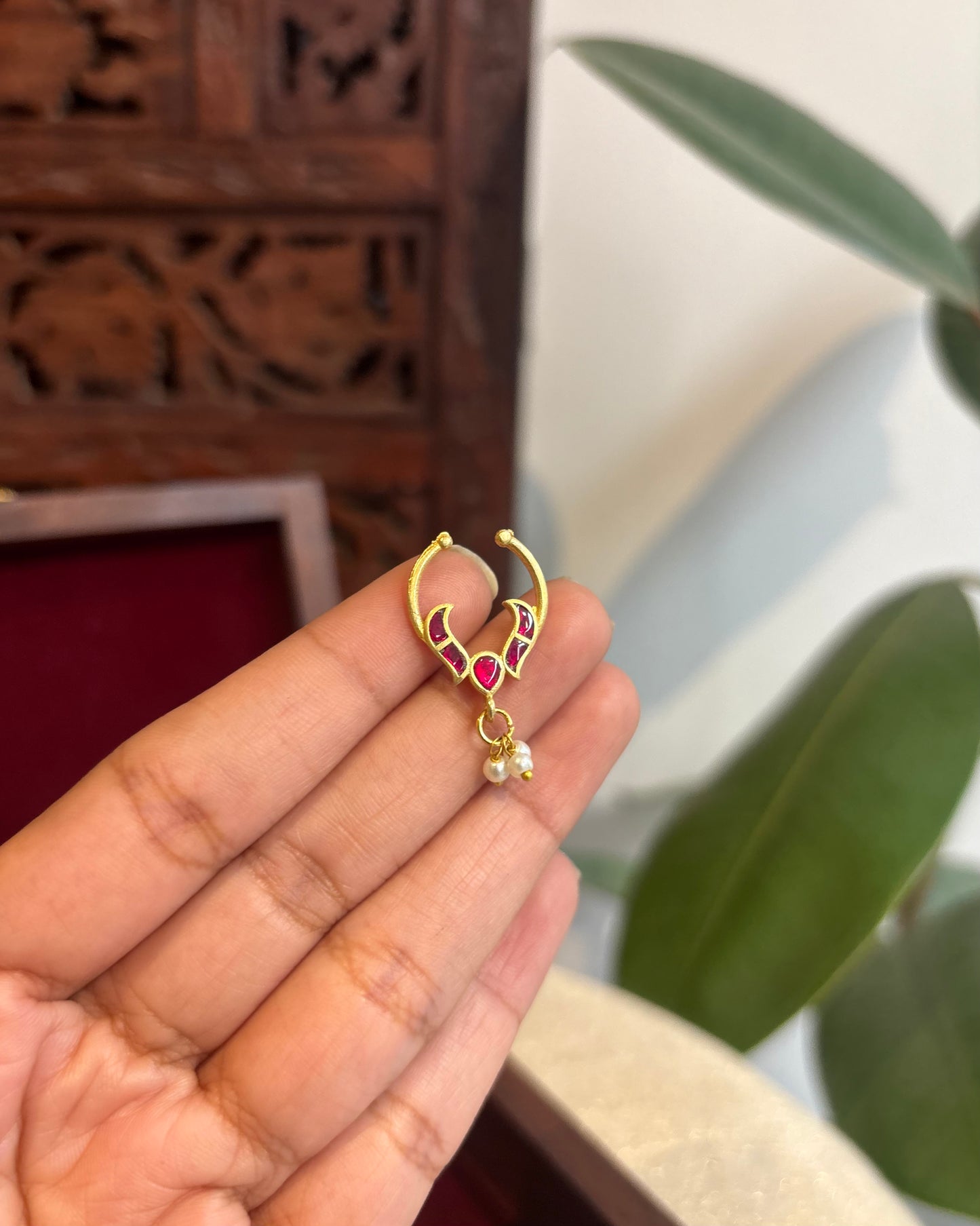 Floral Clip On Septum Nosepin | NP124