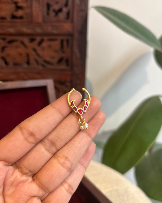 Floral Clip On Septum Nosepin | NP124