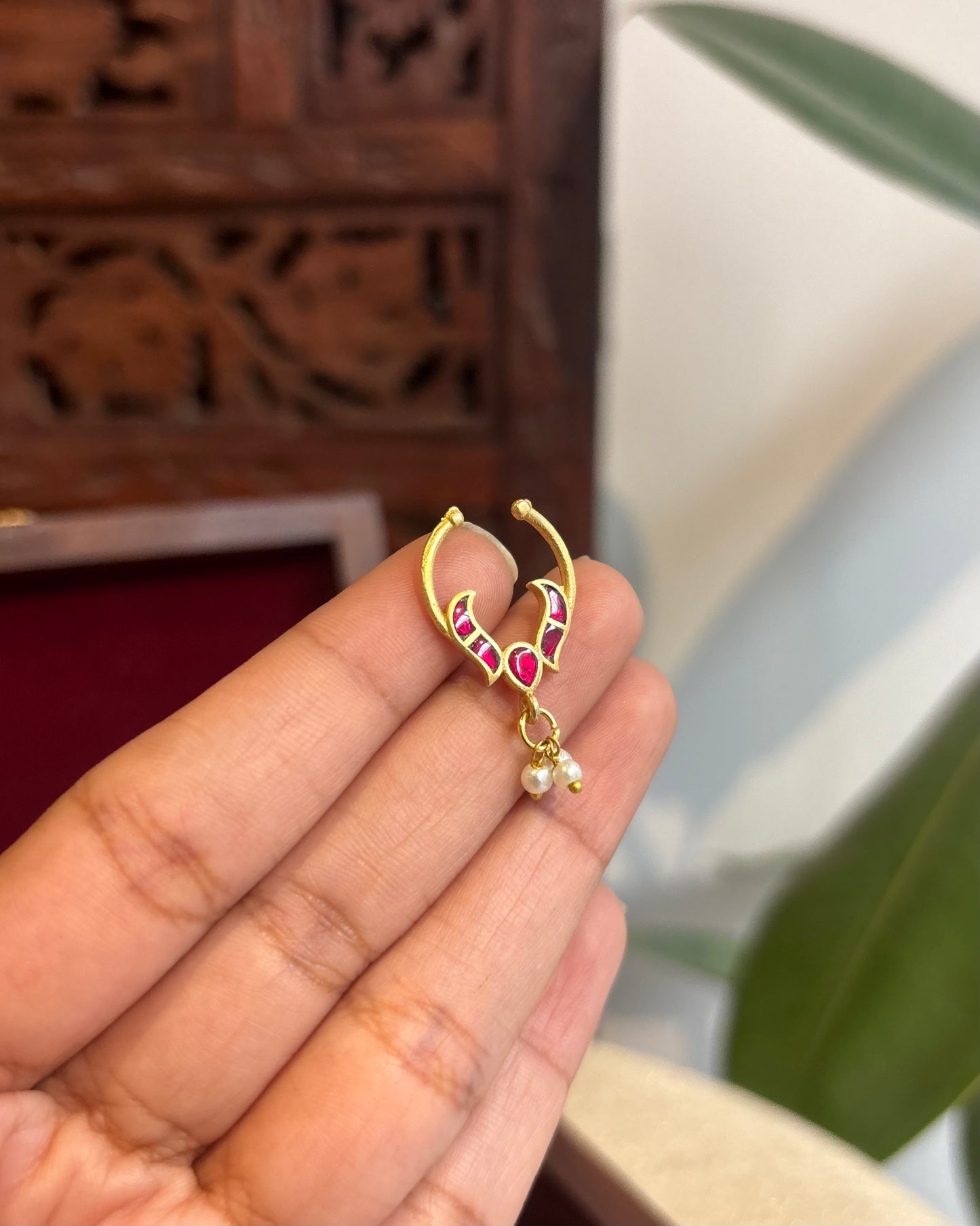 Floral Clip On Septum Nosepin | NP124