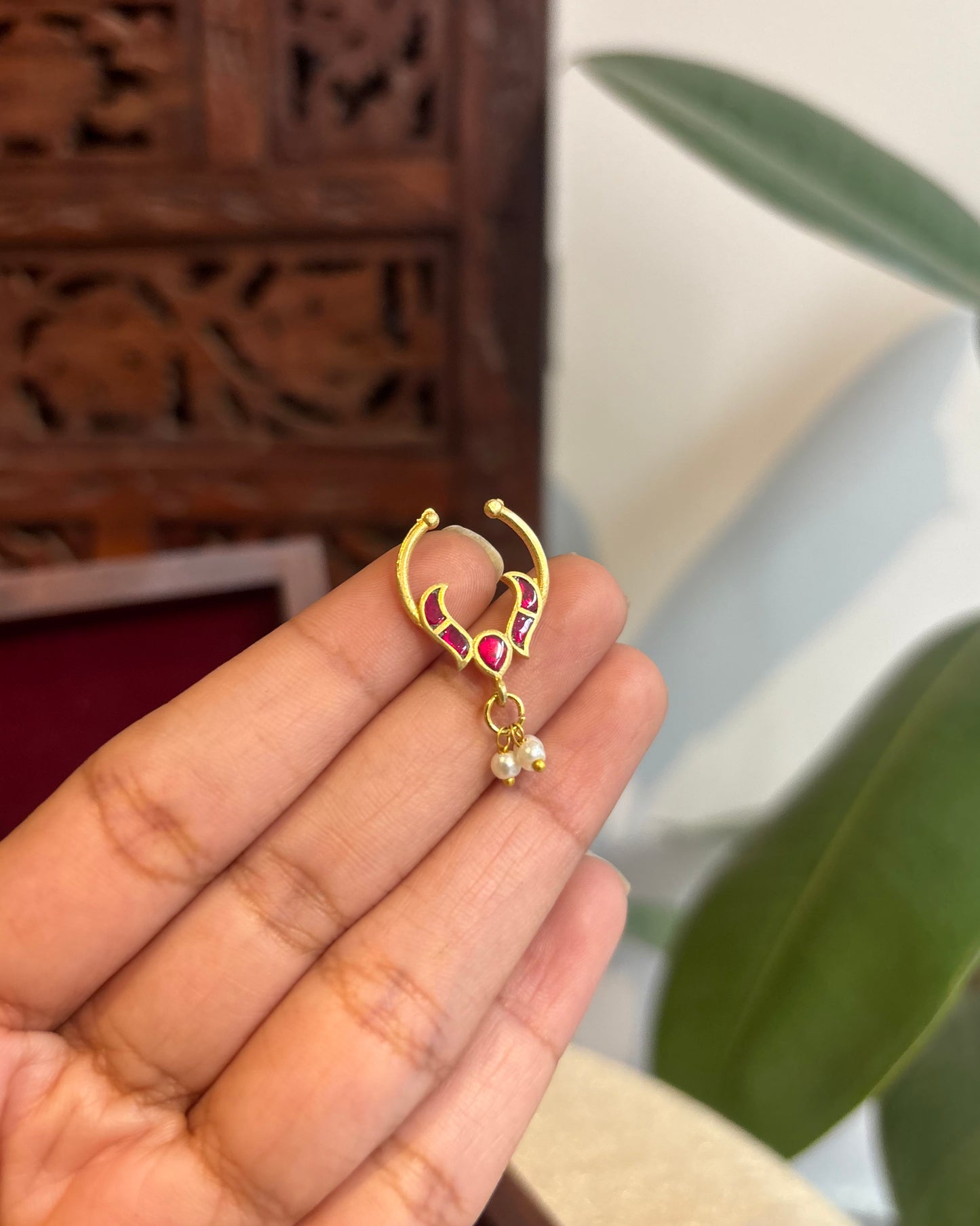 Floral Clip On Septum Nosepin | NP124