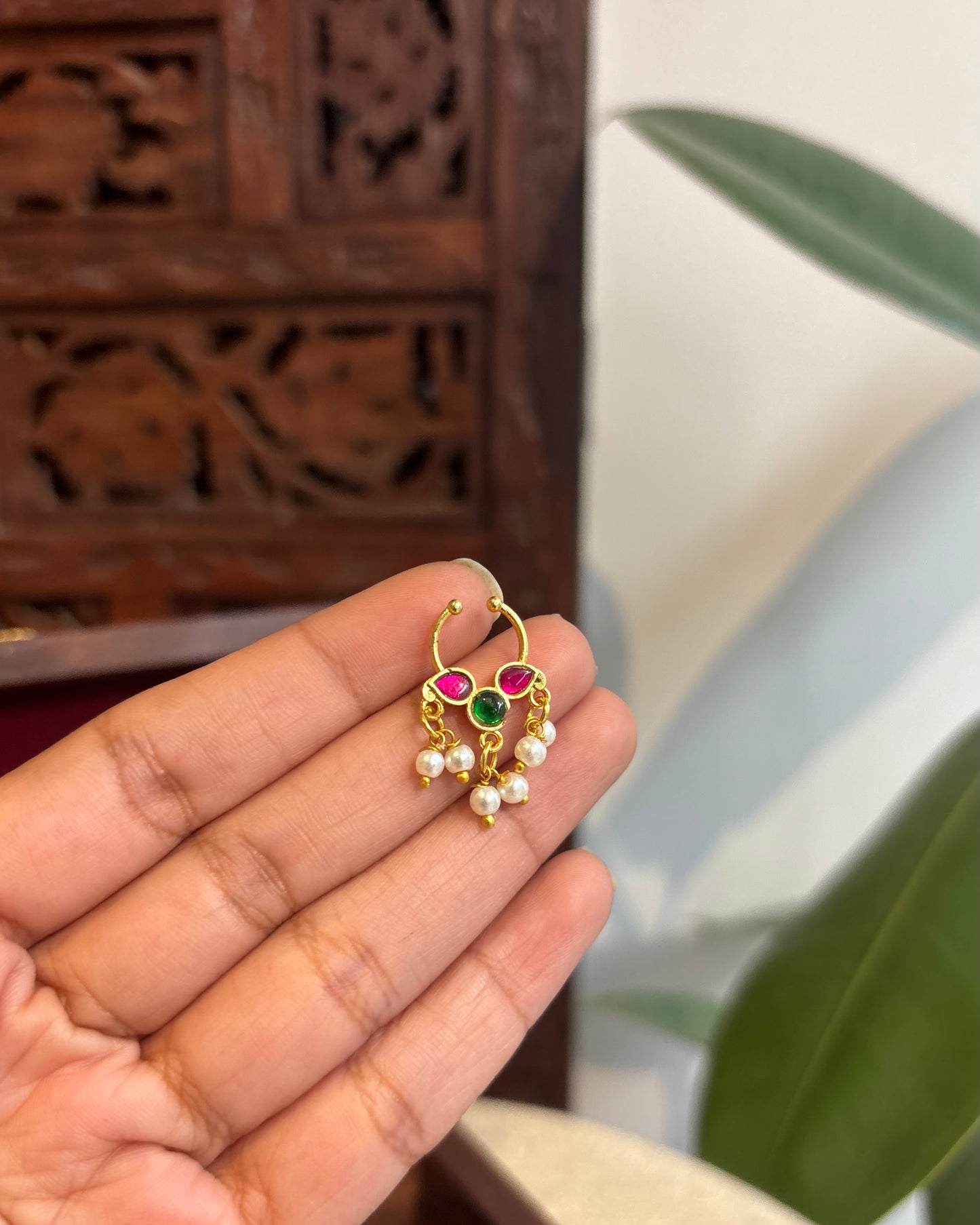 Floral Clip On Septum Nosepin | NP119