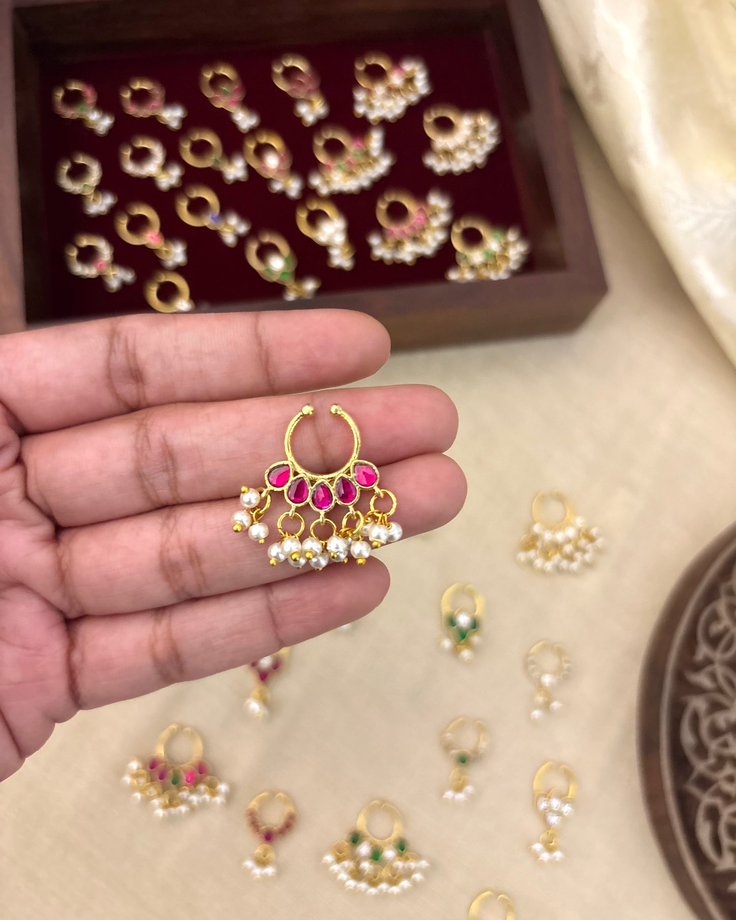 Floral Clip On Septum Nosepin | NP033