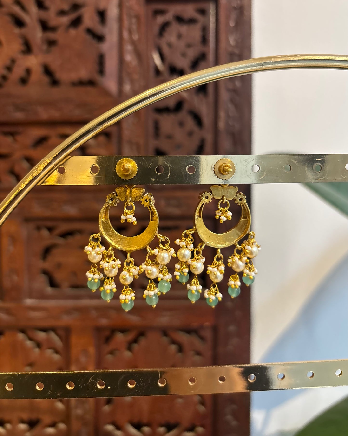 Floral Multicolor Jadau Kundan Earrings | ER225