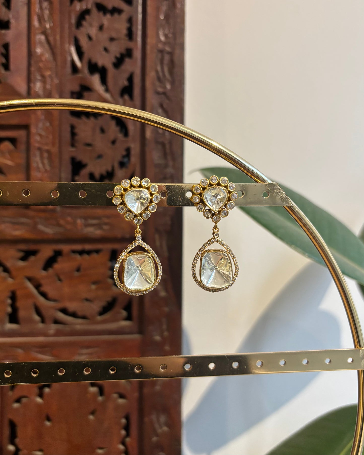 Green Moissanite Drop Earrings| ER213