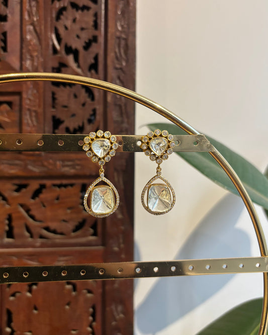 Green Moissanite Drop Earrings| ER213