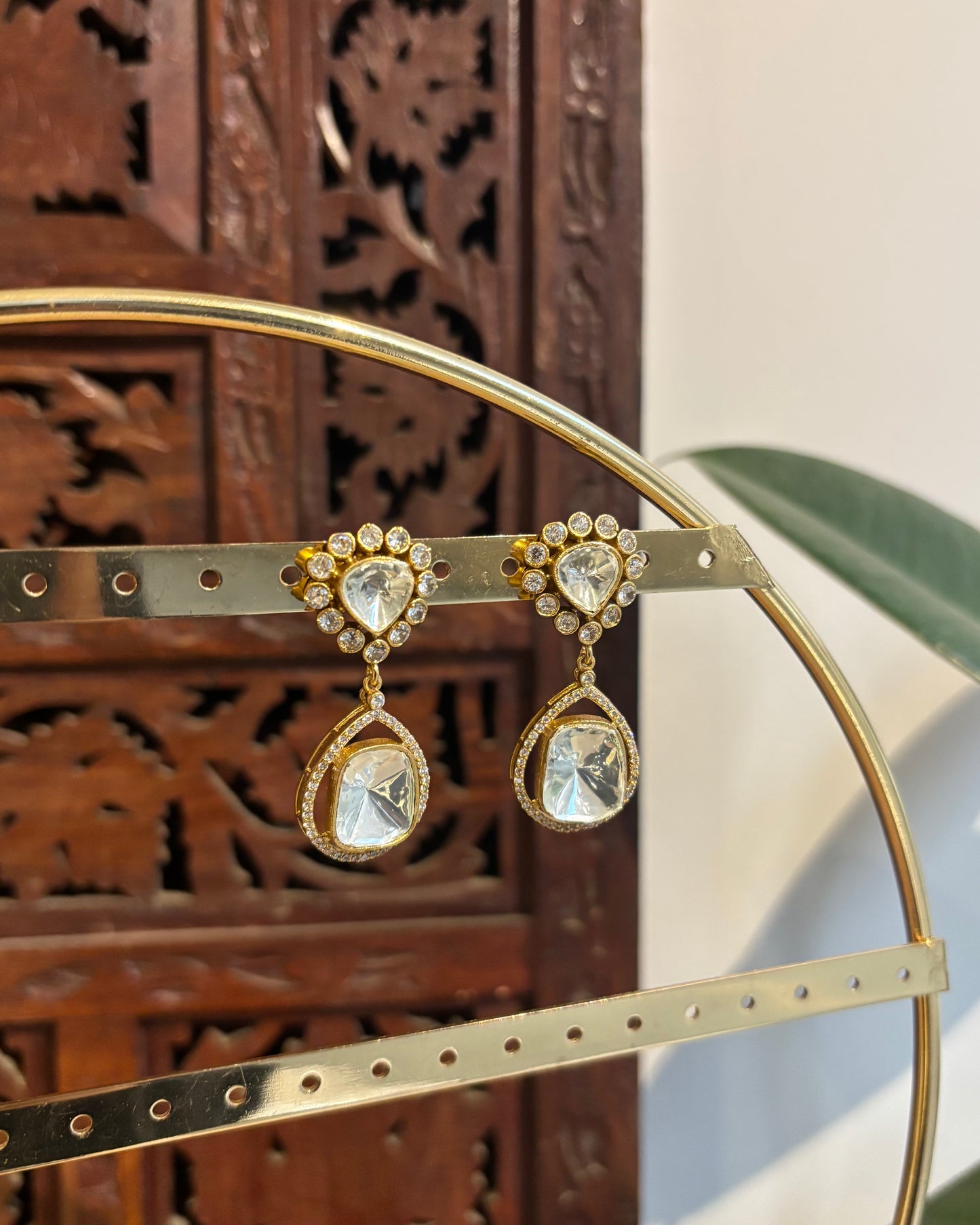 Green Moissanite Drop Earrings| ER213