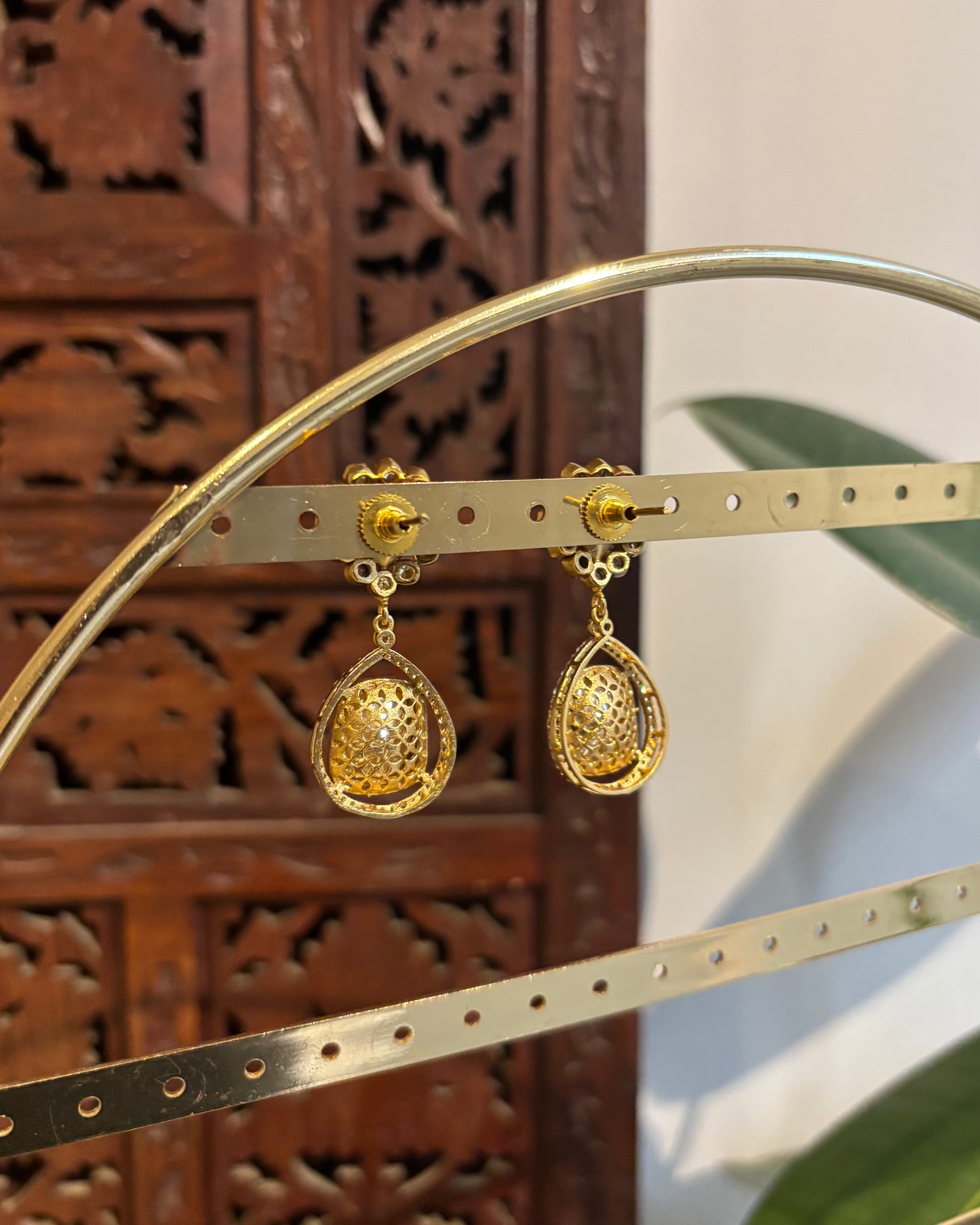 Green Moissanite Drop Earrings| ER213