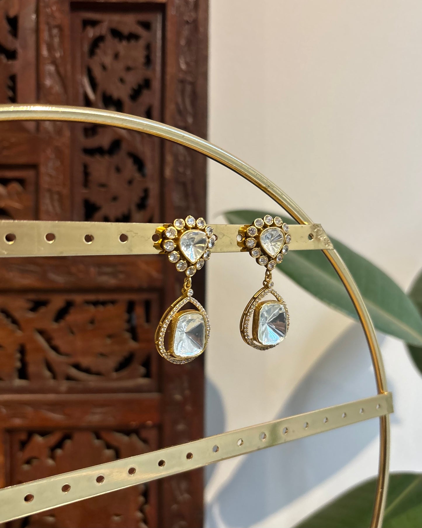 Green Moissanite Drop Earrings| ER213