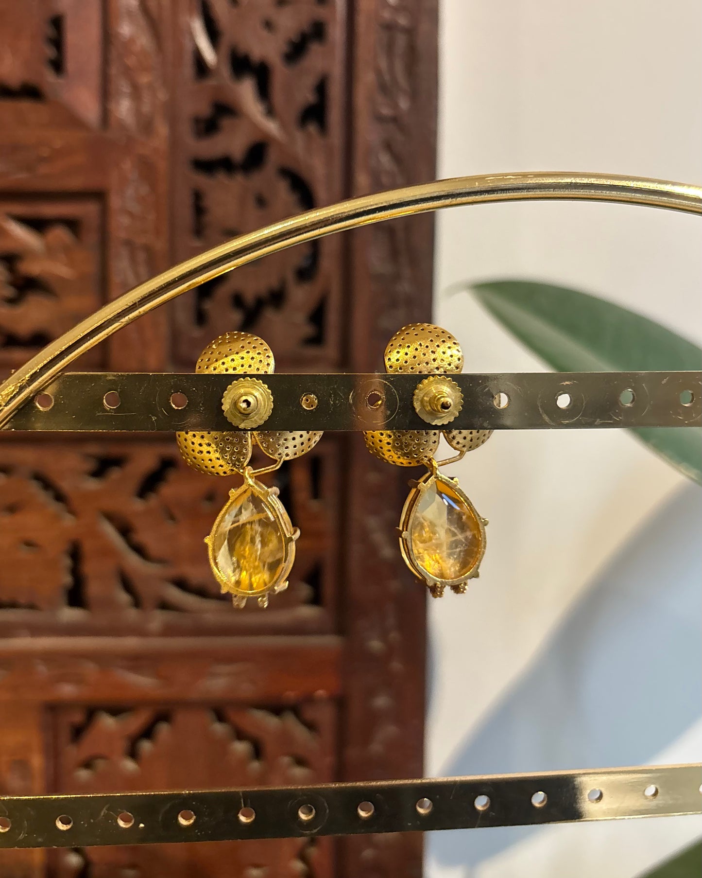 Green Moissanite Drop Earrings| ER214