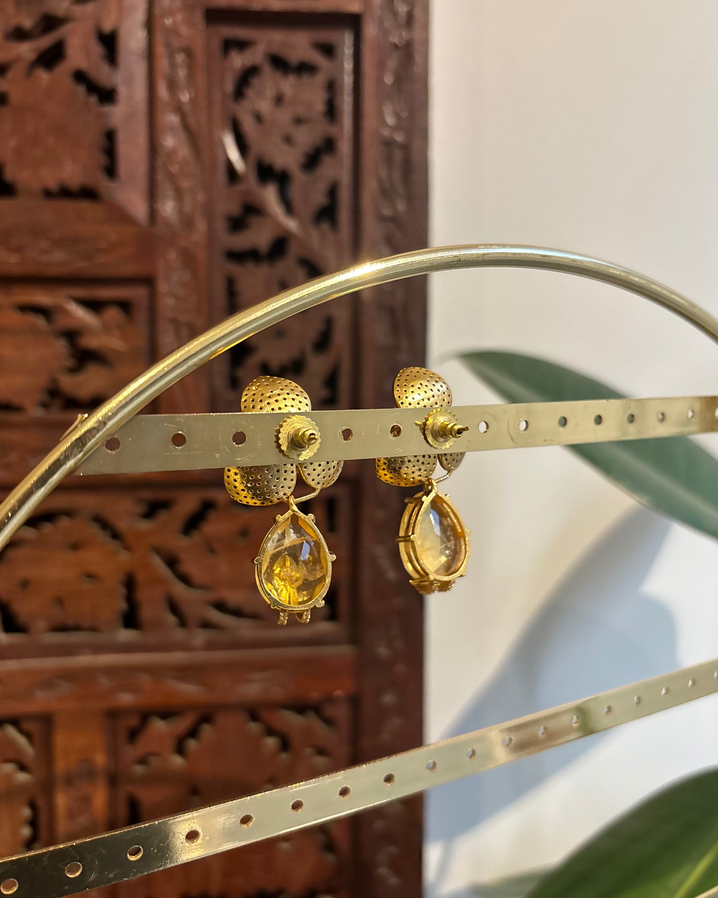 Green Moissanite Drop Earrings| ER214