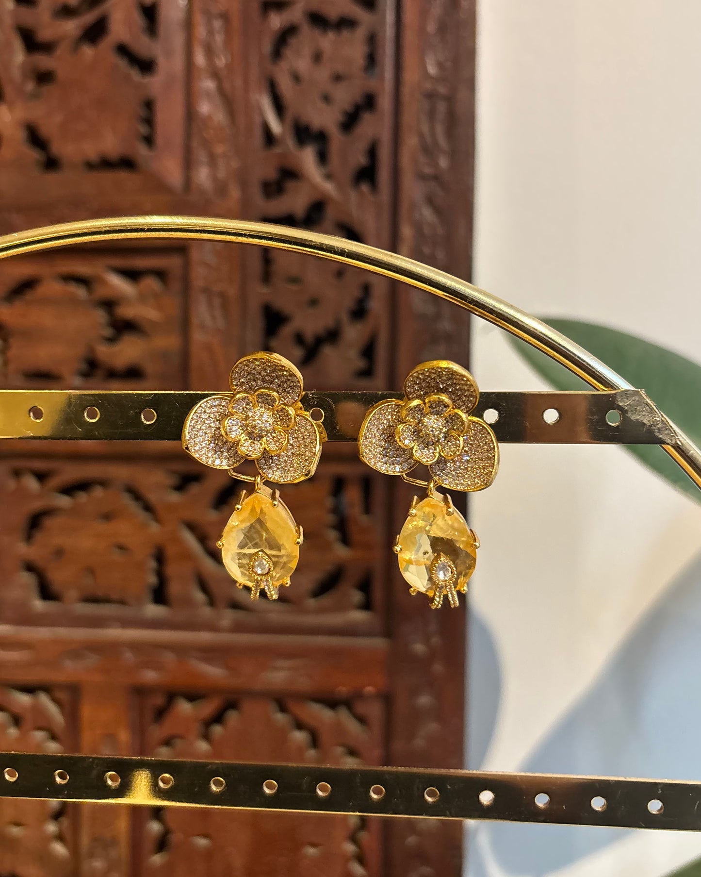 Green Moissanite Drop Earrings| ER214