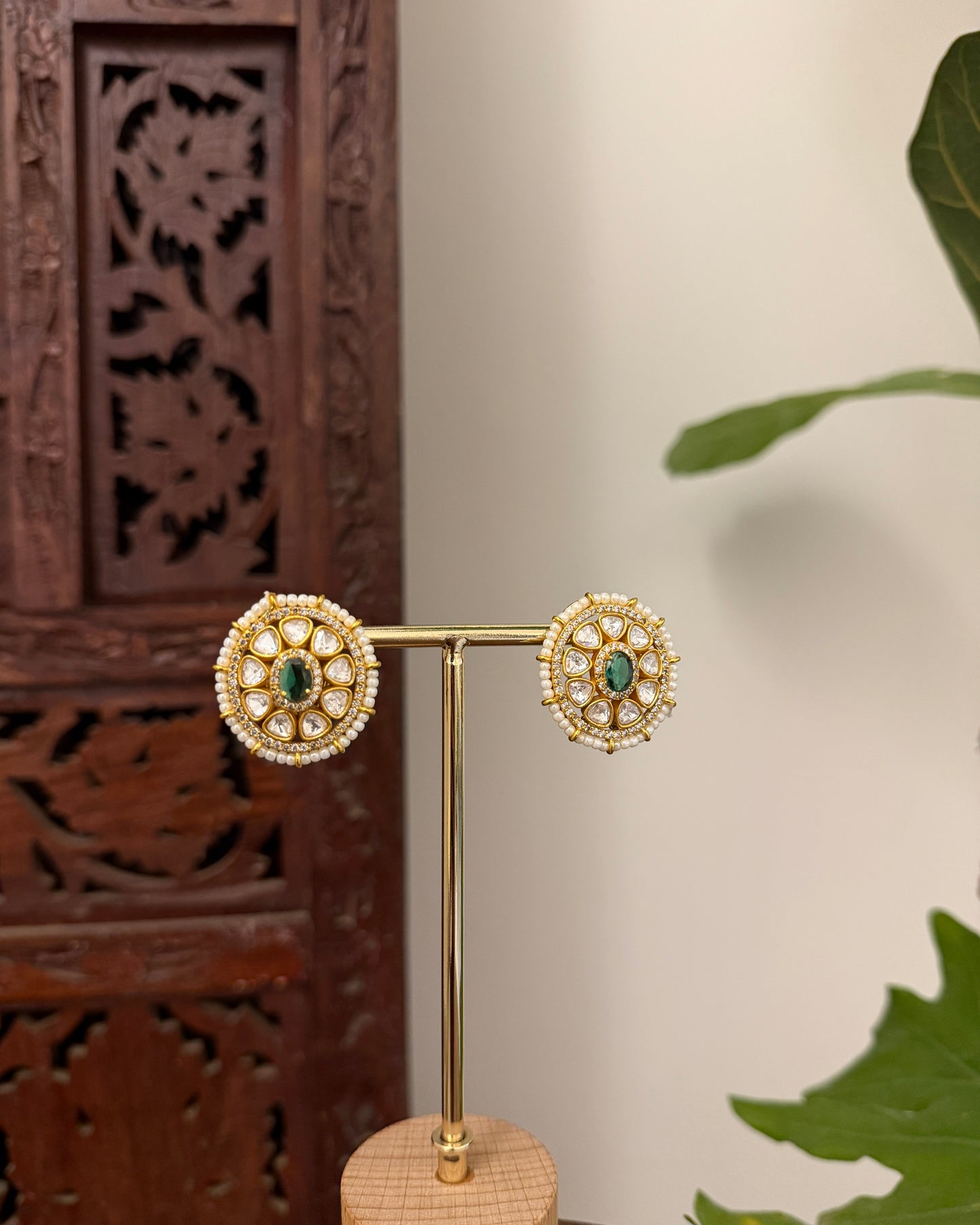 Statement Mossanite Choker with Earrings | NC721