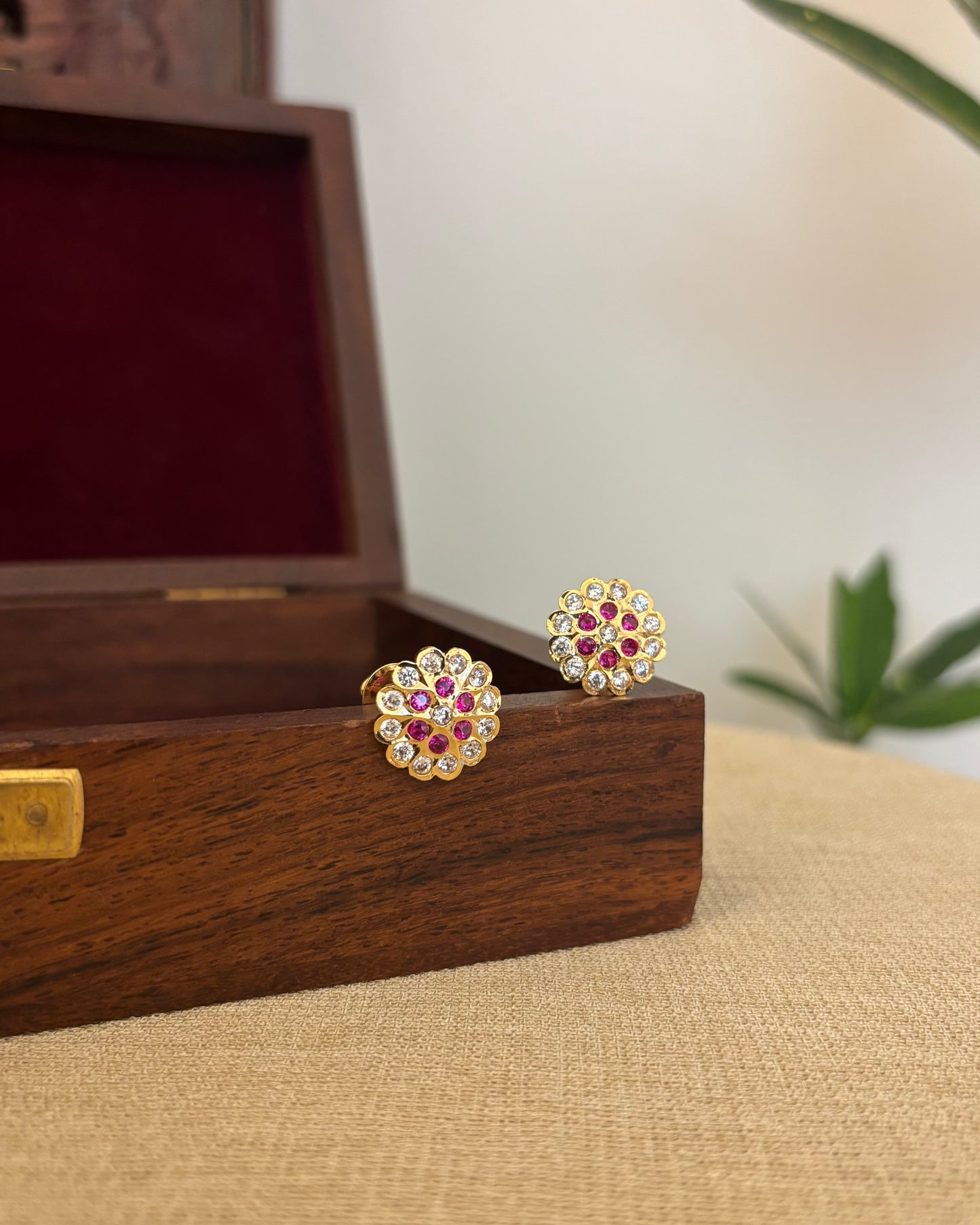 Vintage Impon Earrings – Classic Jhumkas | Multicolor  | ER357