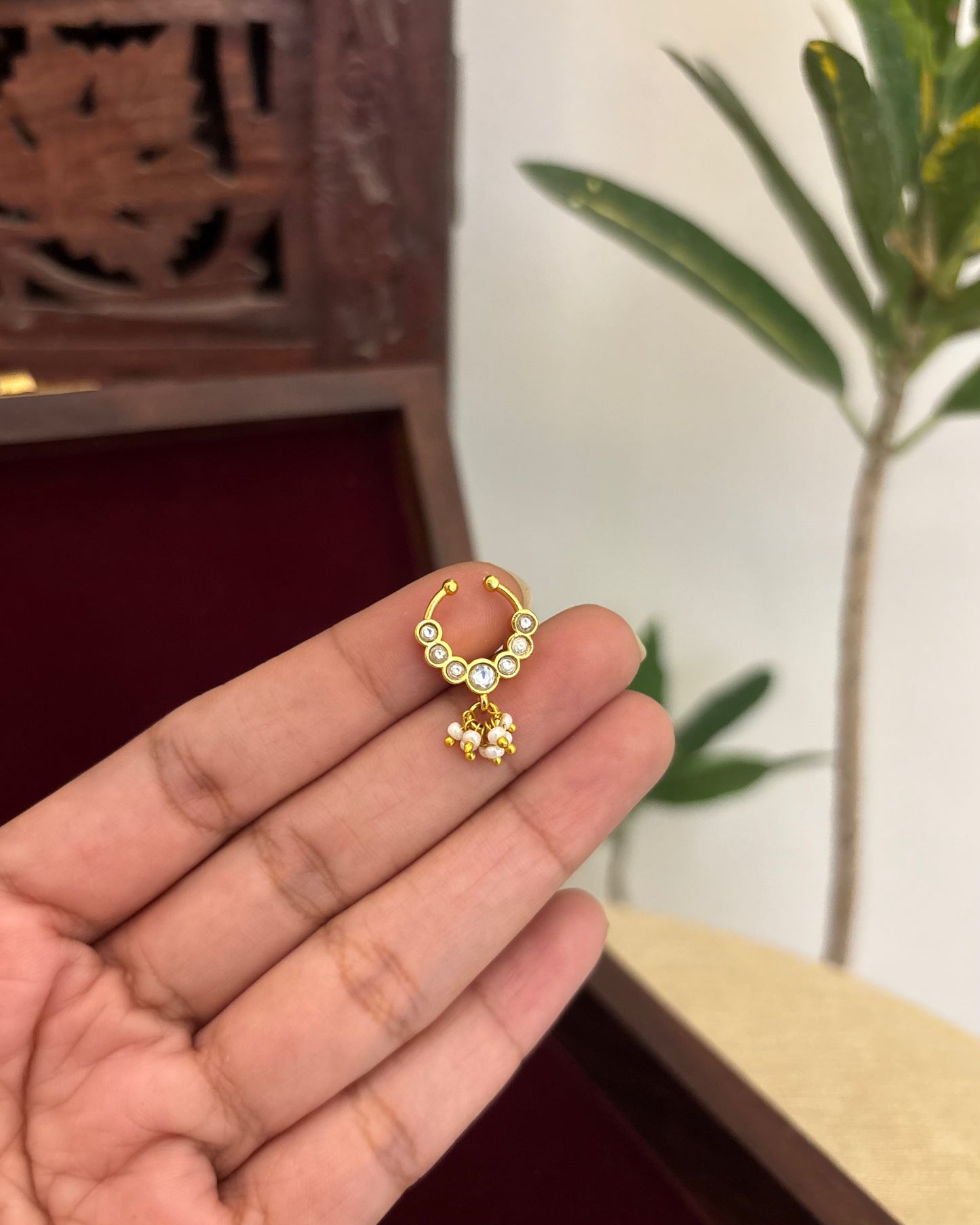 Floral Clip On Septum Nosepin | NP131
