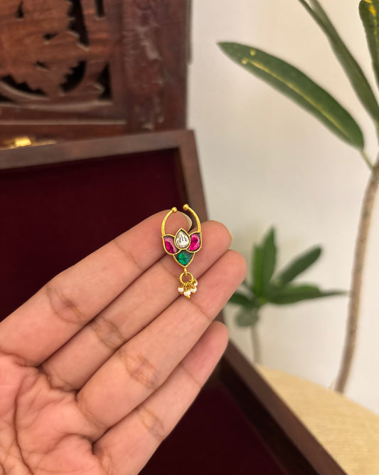 Floral Clip On Septum Nosepin | Multi Colour | NP135