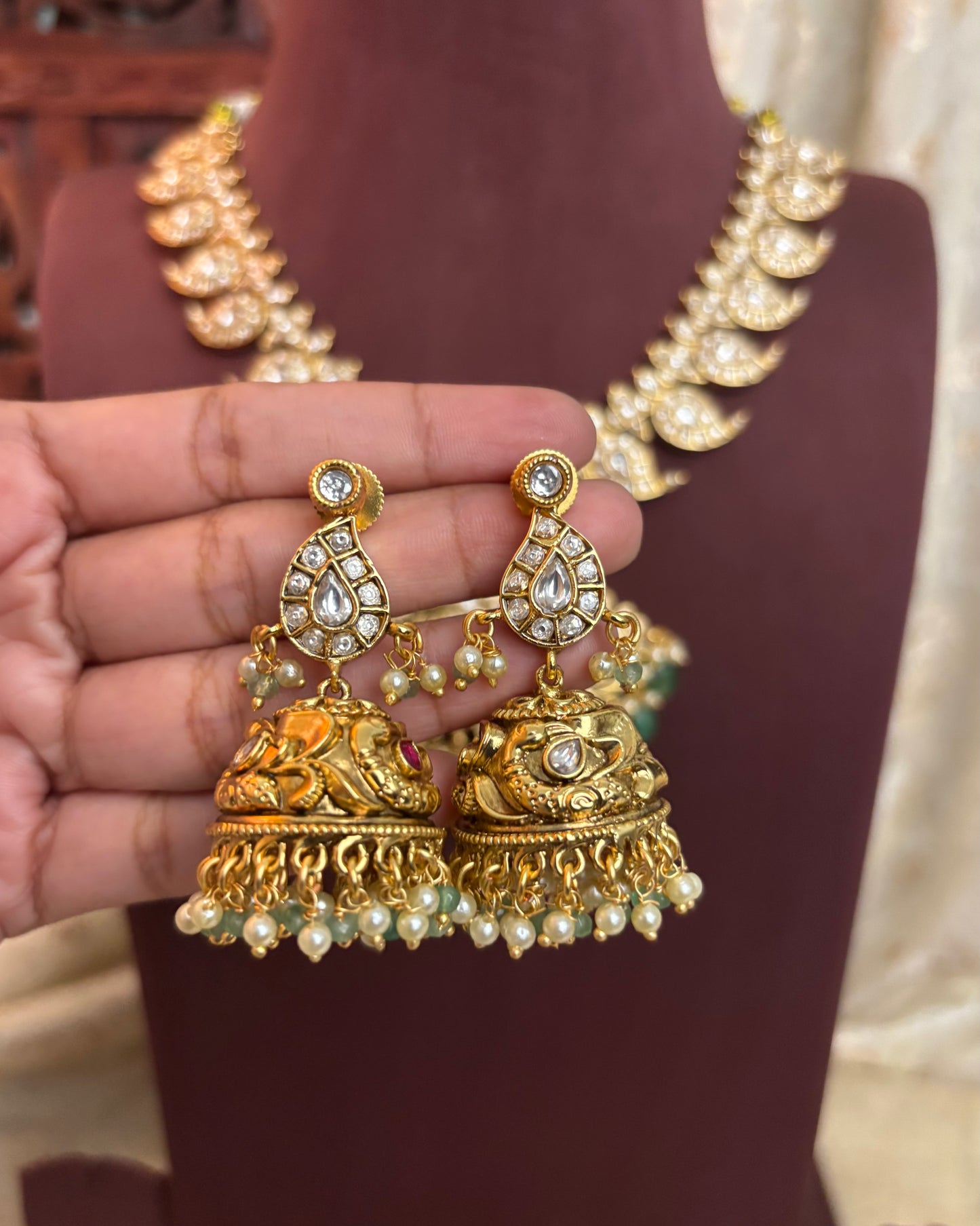2 in 1 Kemp Mango Necklace with Earrings | NC122