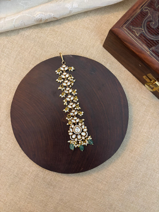Victorian Mossanite Maang Tikka | MT078