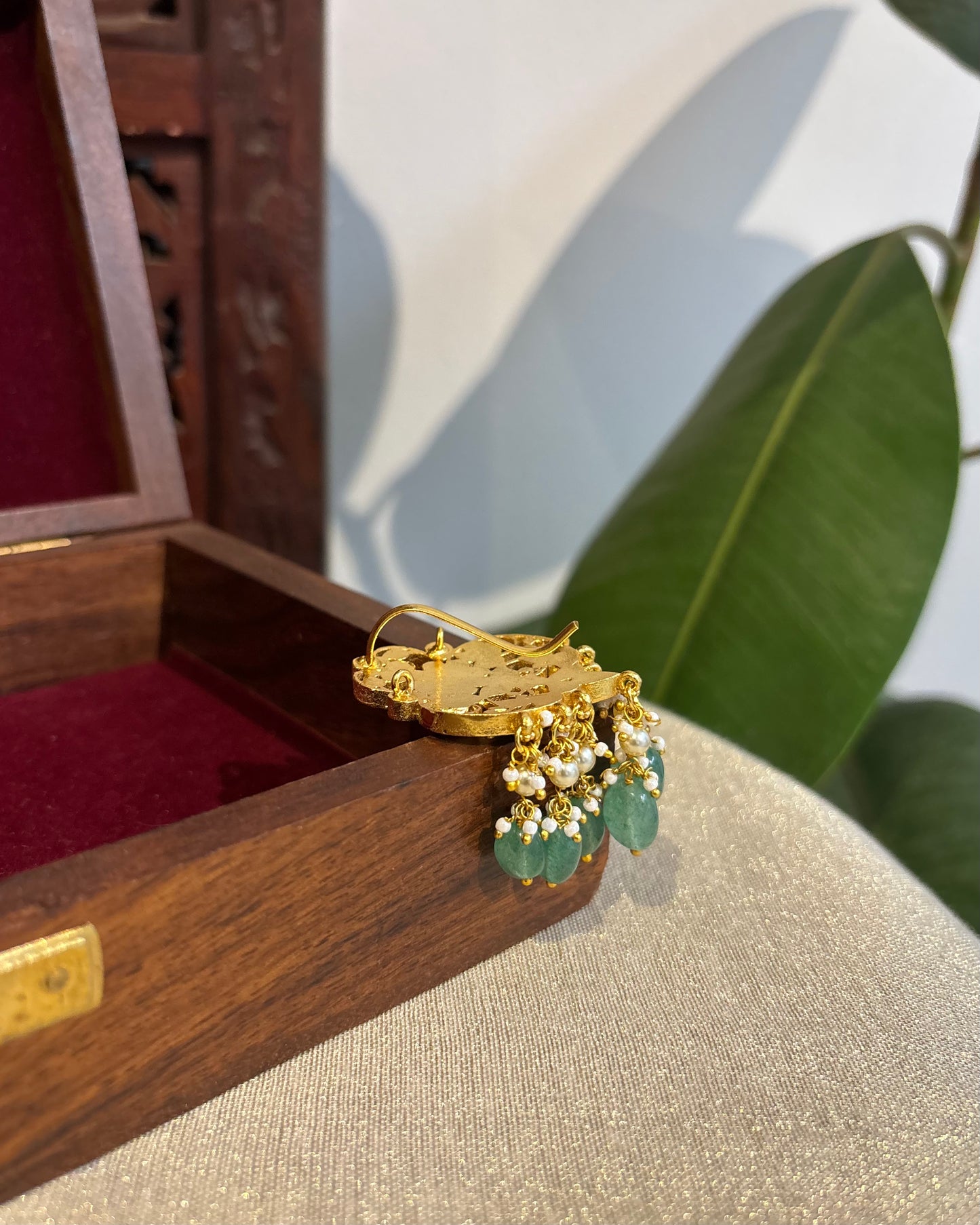 Multicolor Handcrafted Jadau Kundan Floral Hair Pin | HA238