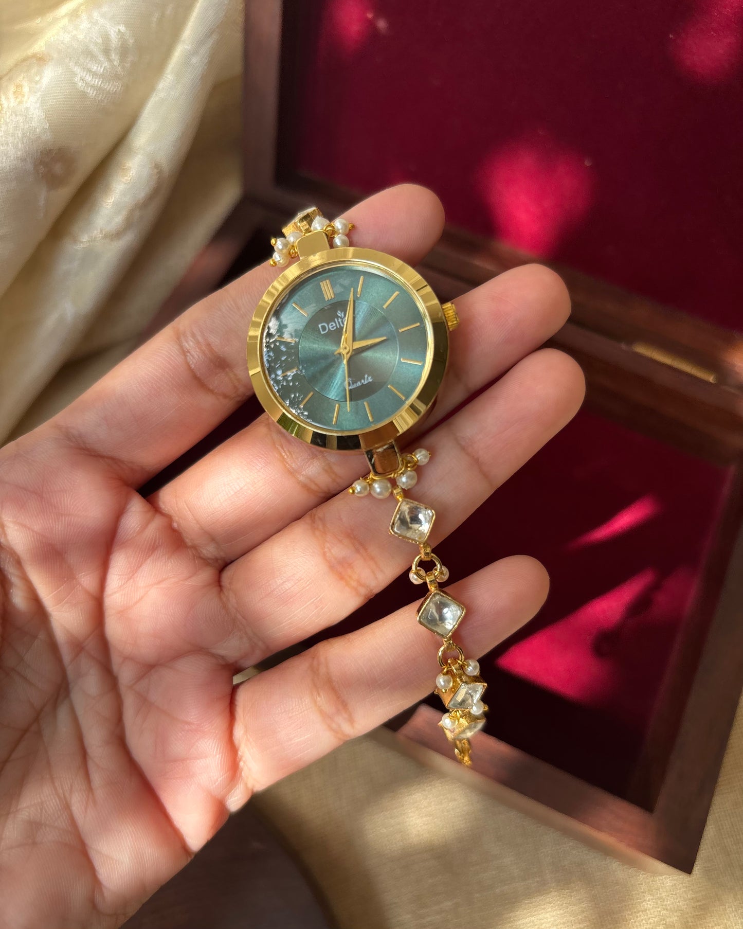 Jadau Kundan Statement Watch | WT002
