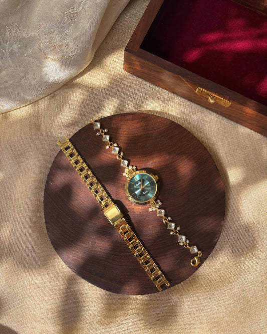Jadau Kundan Statement Watch | WT002