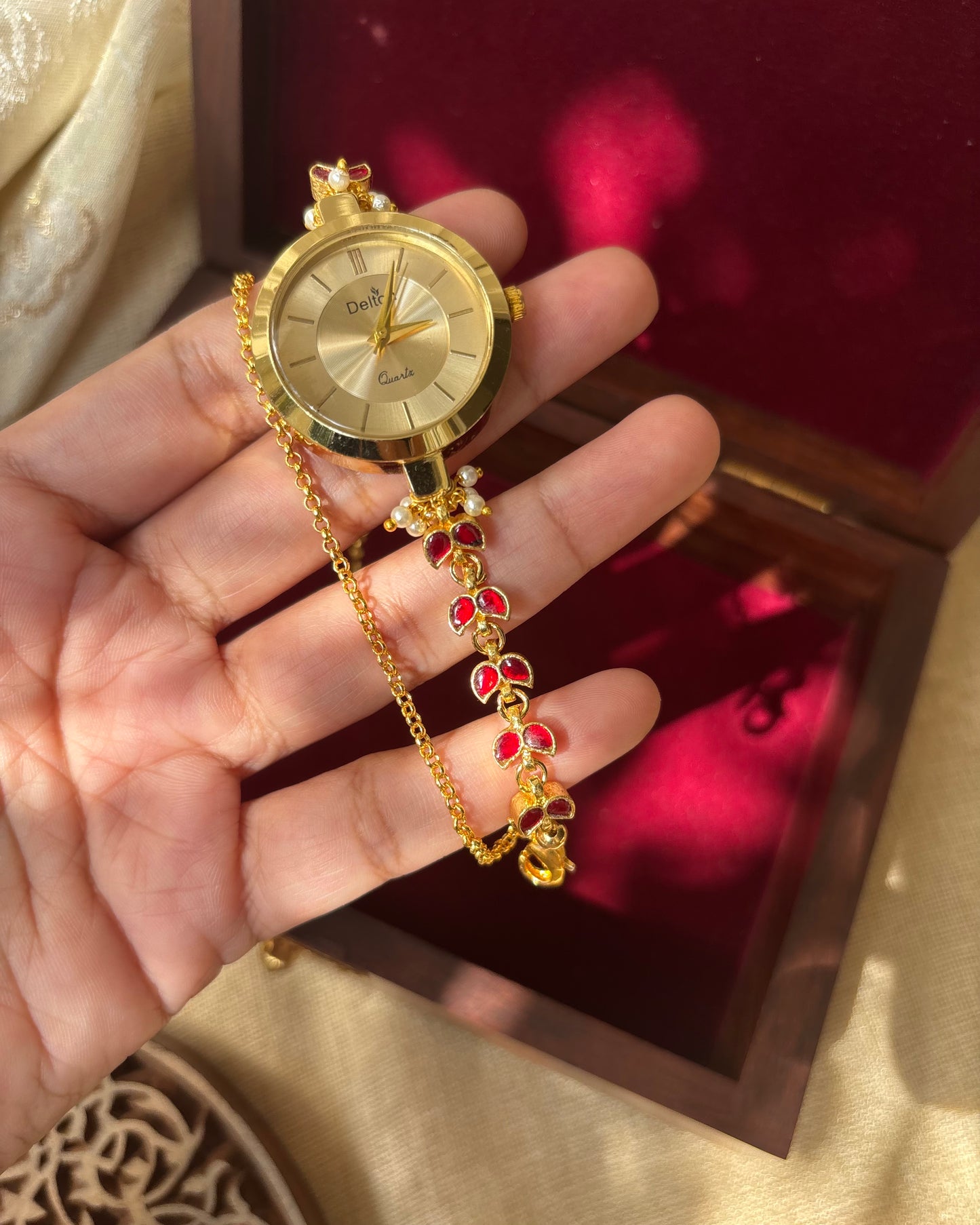 Jadau Kundan Statement Watch | WT001