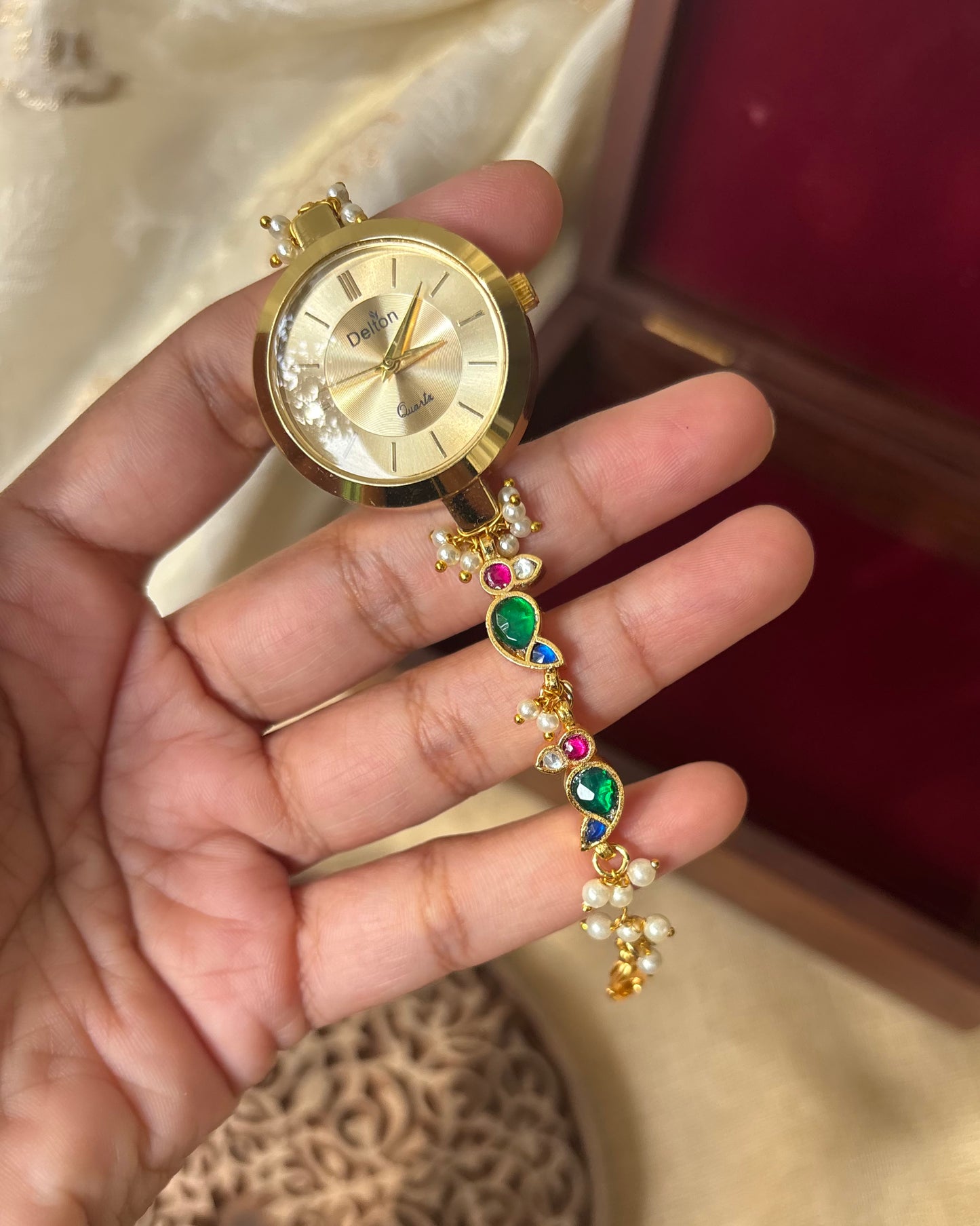 Jadau Kundan Statement Watch | WT003