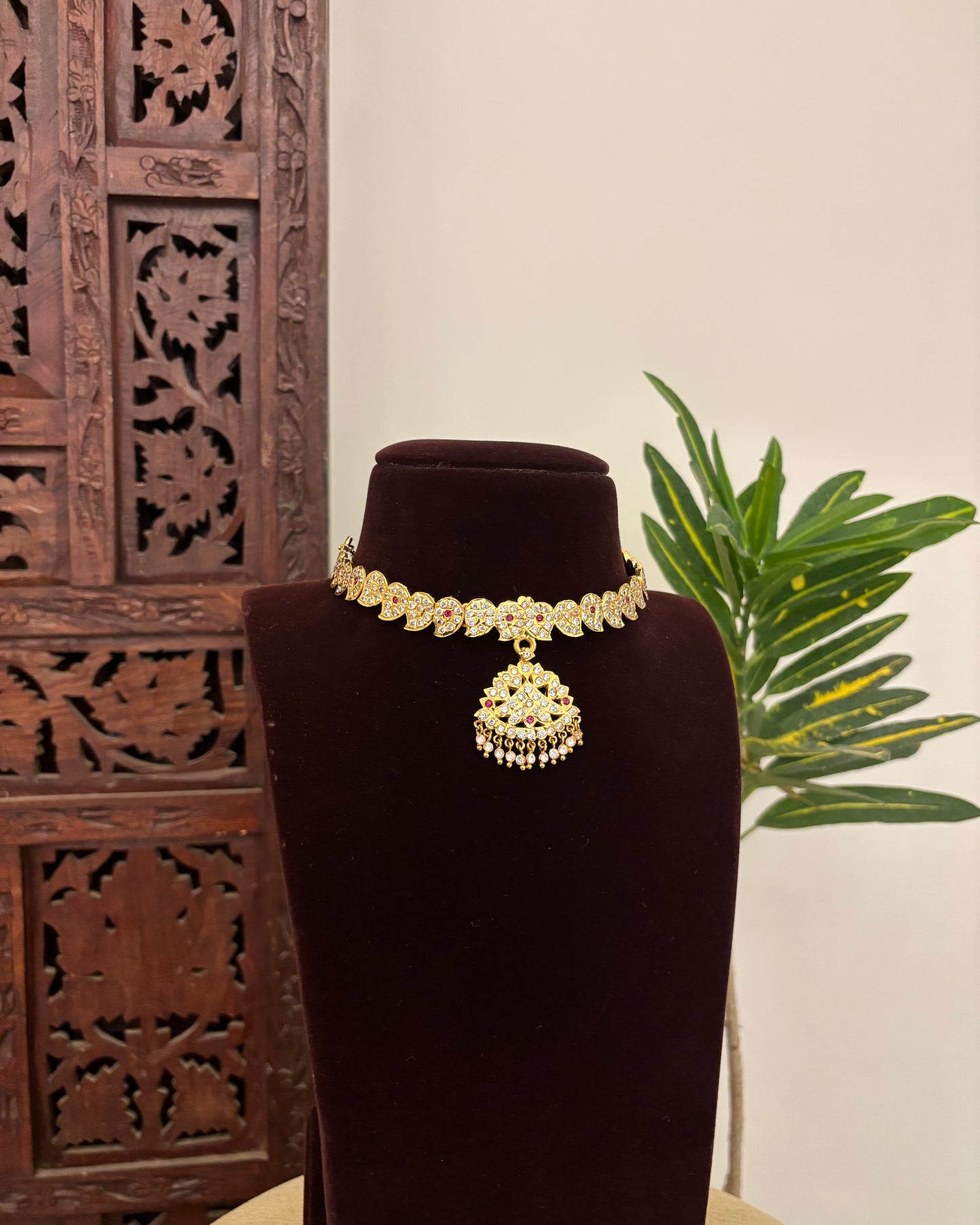 Vintage Attigai Necklace – A Timeless South Indian Heritage Piece | NC377