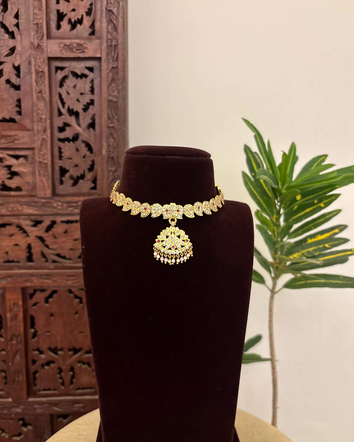 Vintage Attigai Necklace – A Timeless South Indian Heritage Piece | NC377
