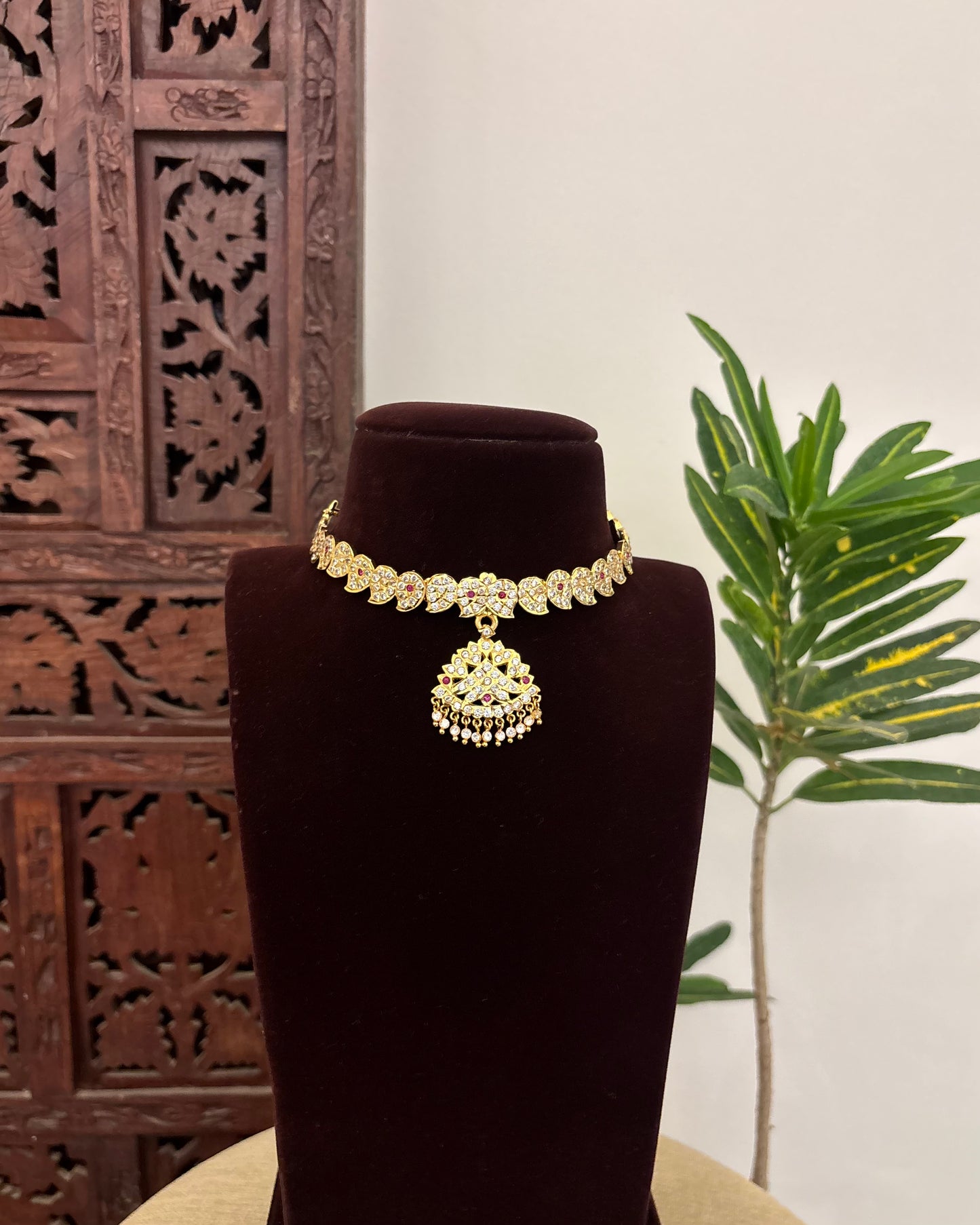 Vintage Attigai Necklace – A Timeless South Indian Heritage Piece | NC377