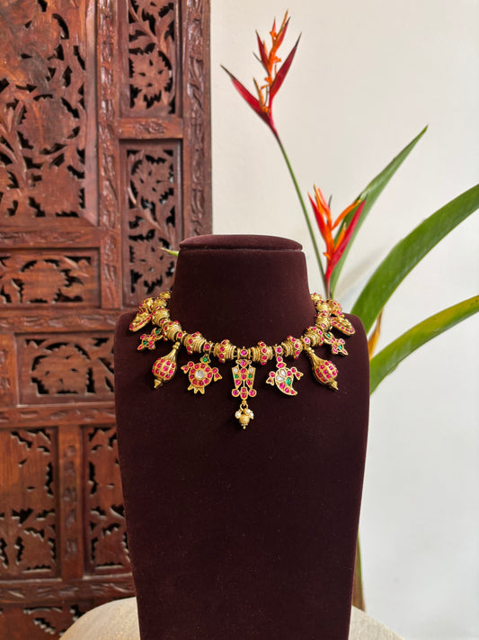 Heritage Temple Jewellery Reimagined – Elegant Contemporary Finish | NC196
