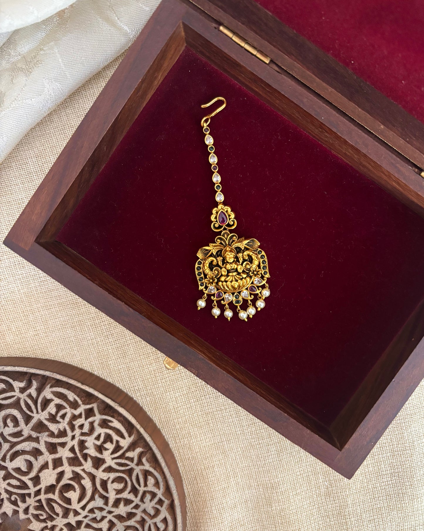 Antique Lakshmi Maang Tikka | MT168