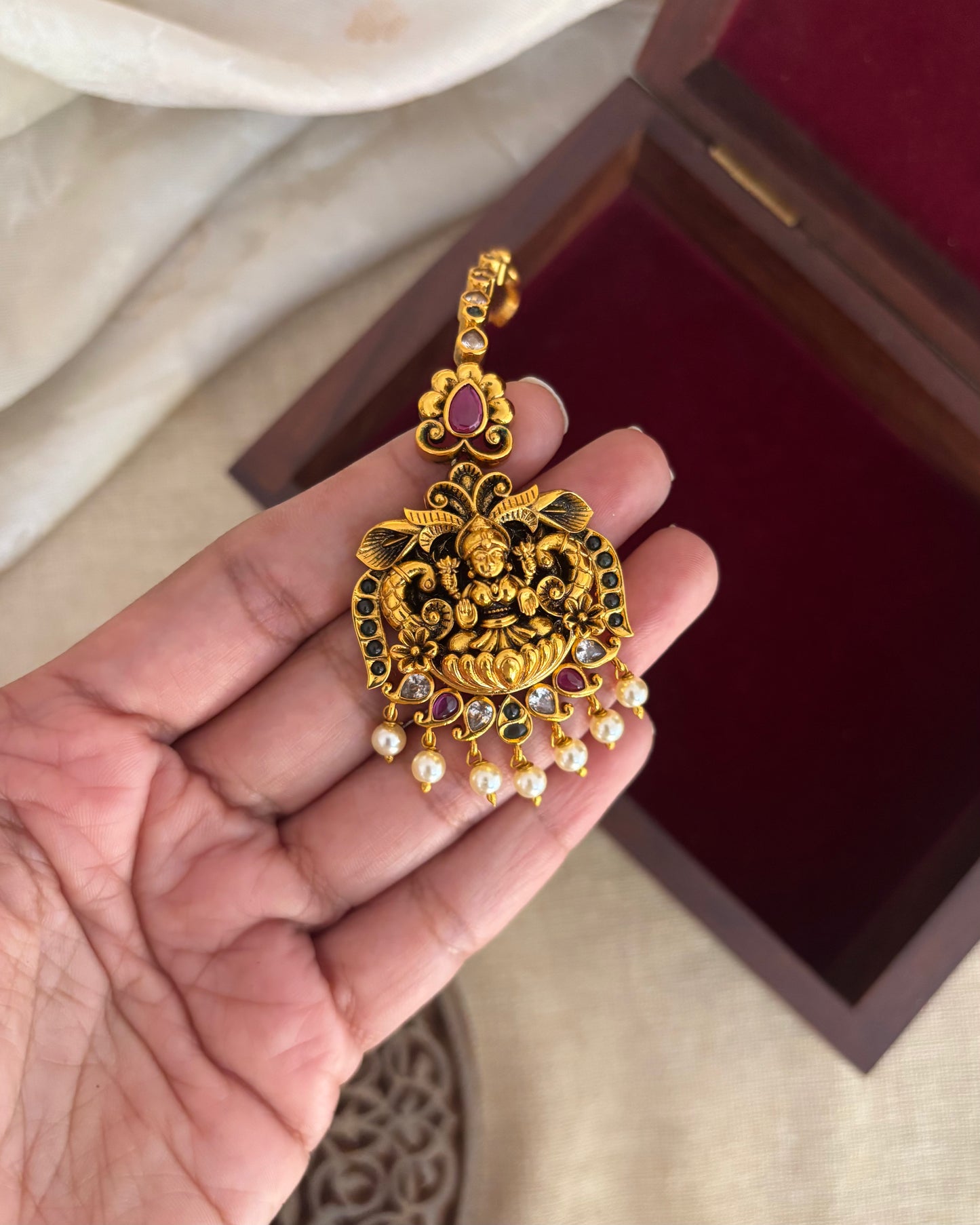 Antique Lakshmi Maang Tikka | MT168