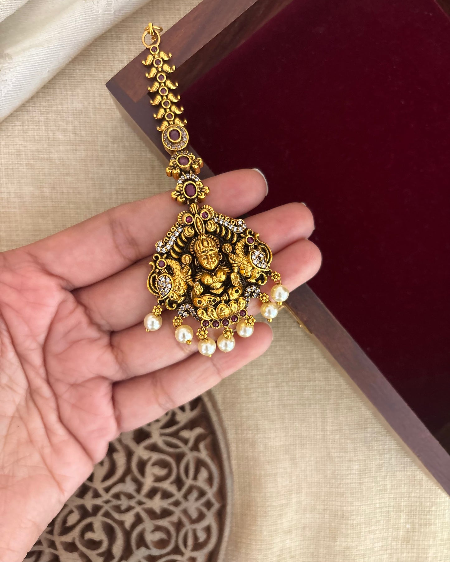 Antique Lakshmi Maang Tikka | MT169