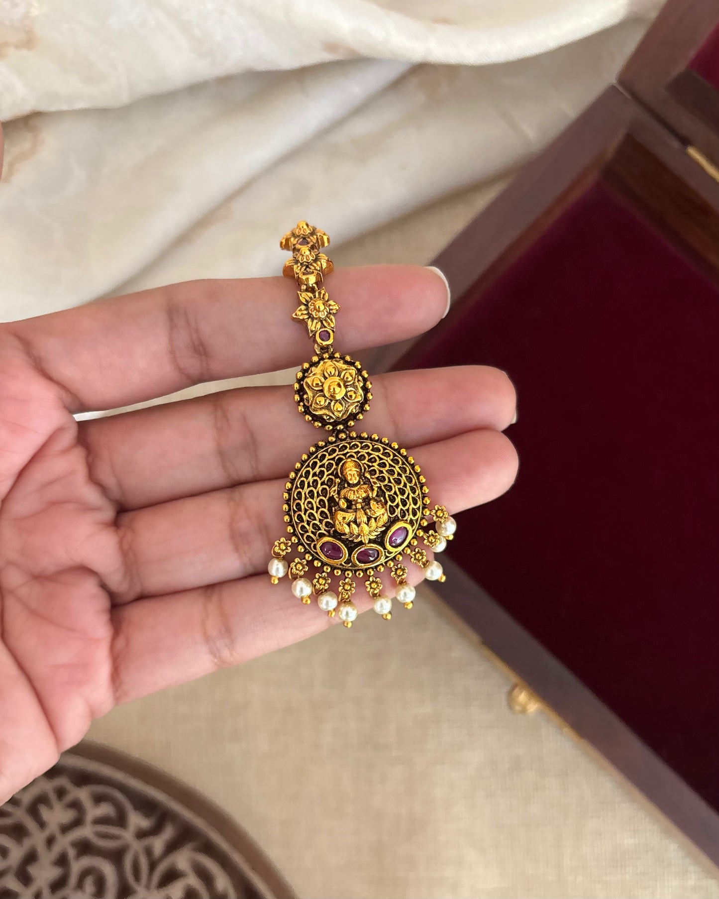 Antique Lakshmi Maang Tikka | MT173