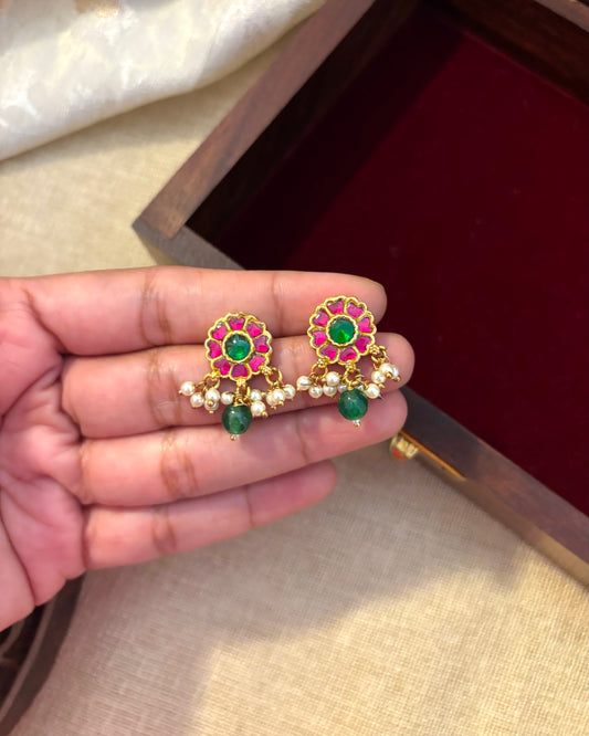 Multicolor Floral Stud Earrings | ER102