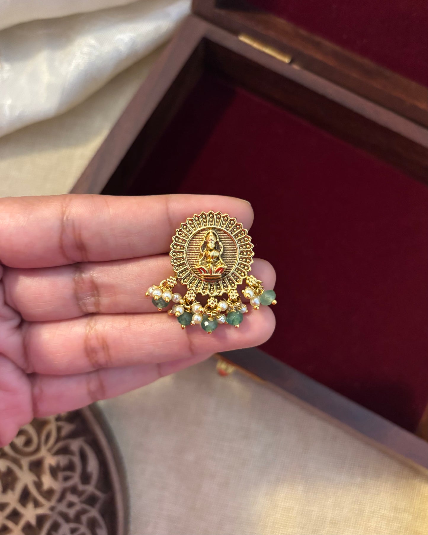 Minimal Lakshmi Stud Earrings | ER101