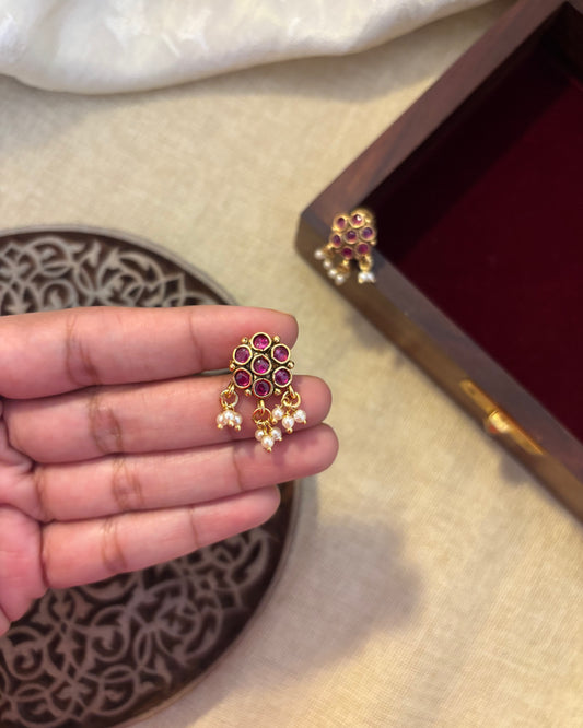 Kemp Minimal Floral Stud Earrings | ER098