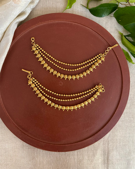 Three-Layer Antique Ear Chain | EC121