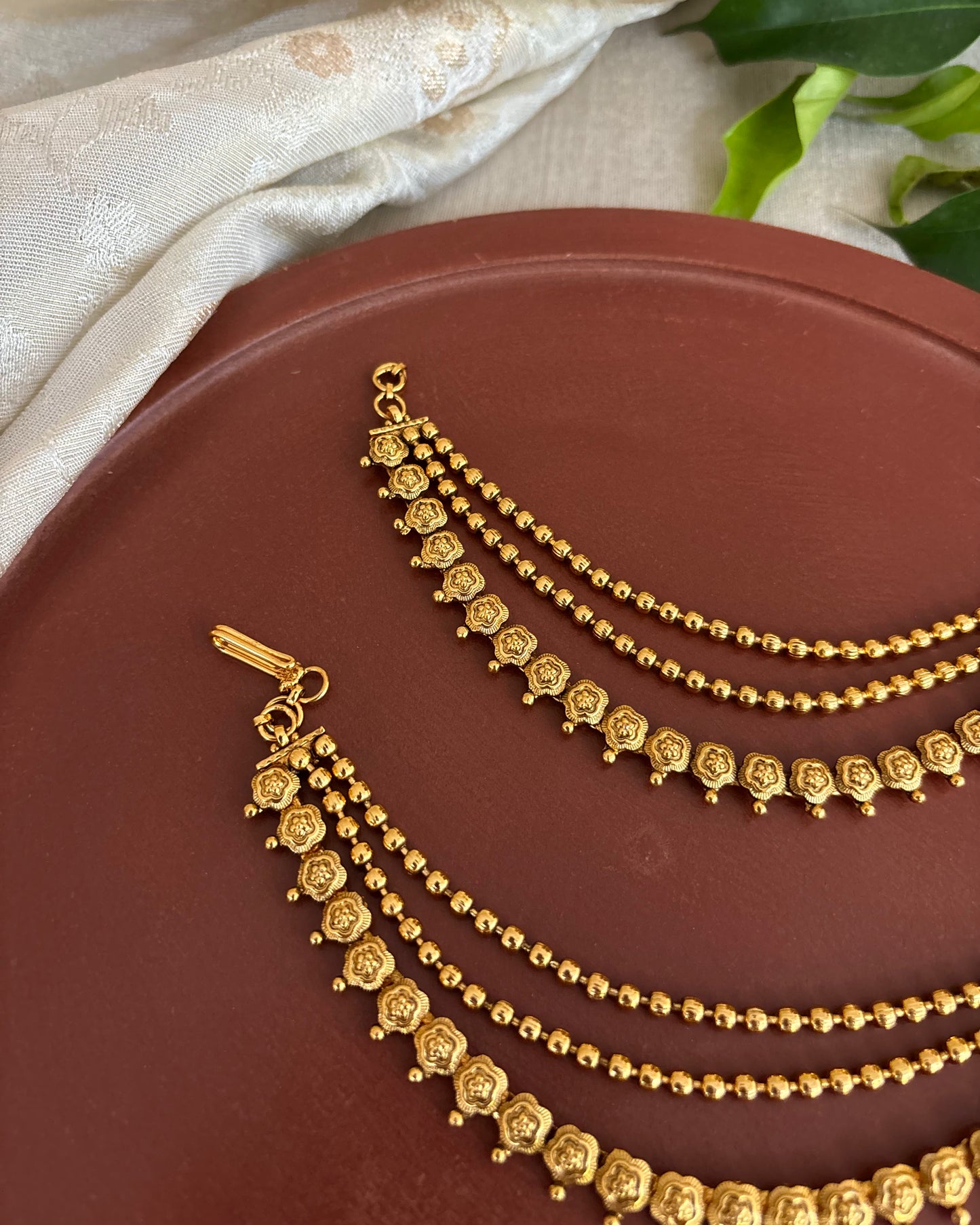 Three-Layer Antique Ear Chain | EC121