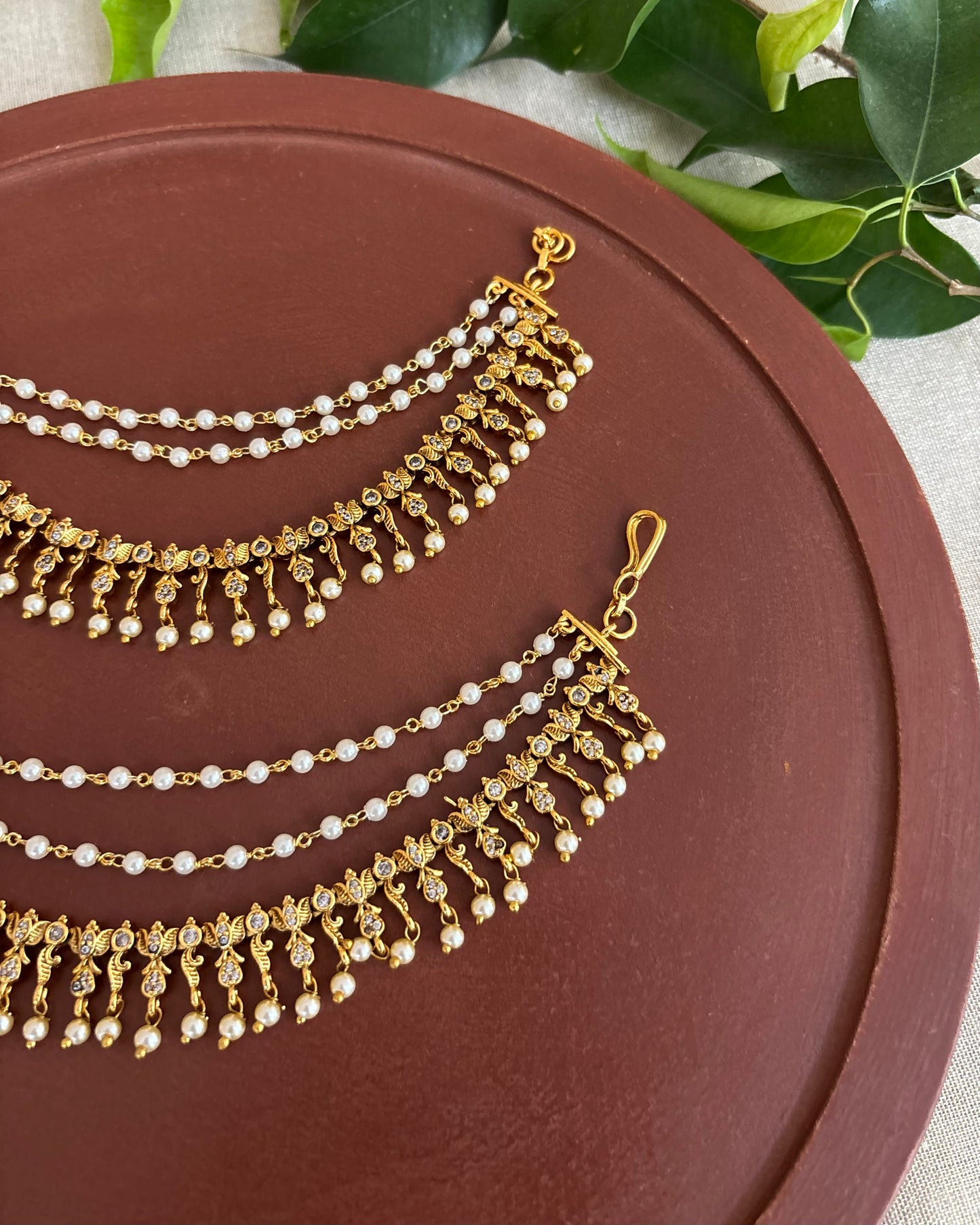 AD Three-Layer Bridal Ear Chain | EC126