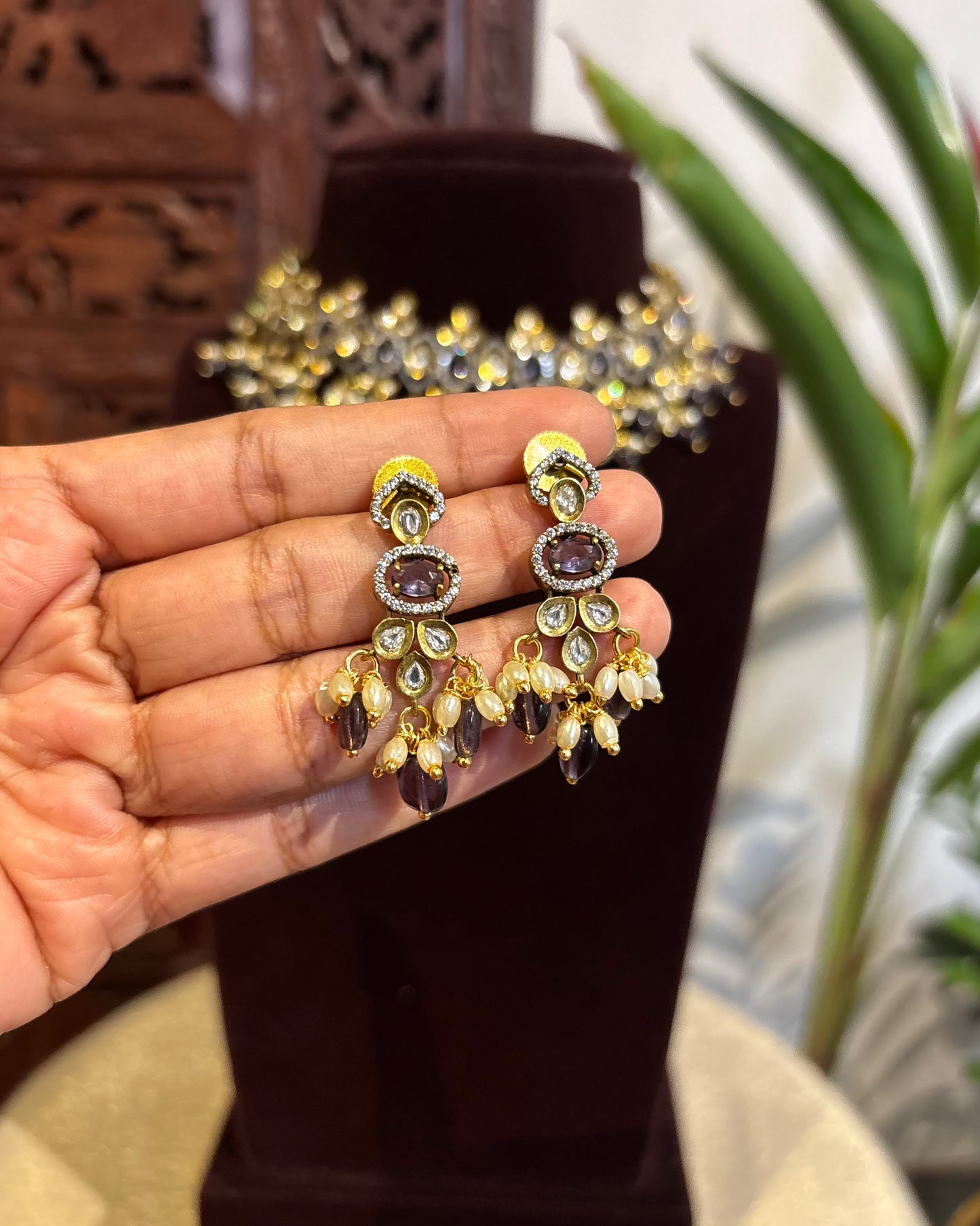 Floral Victorian Necklace Set | NC214