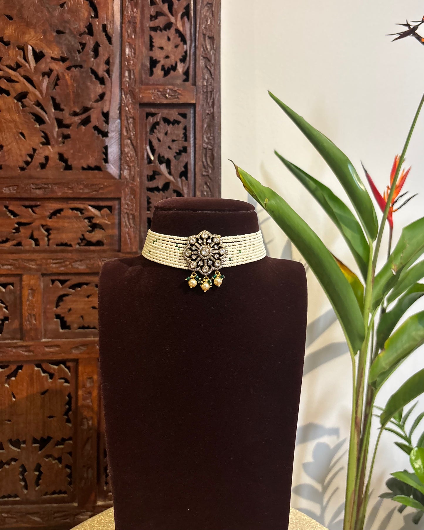 Victorian Pearl Choker | NC216