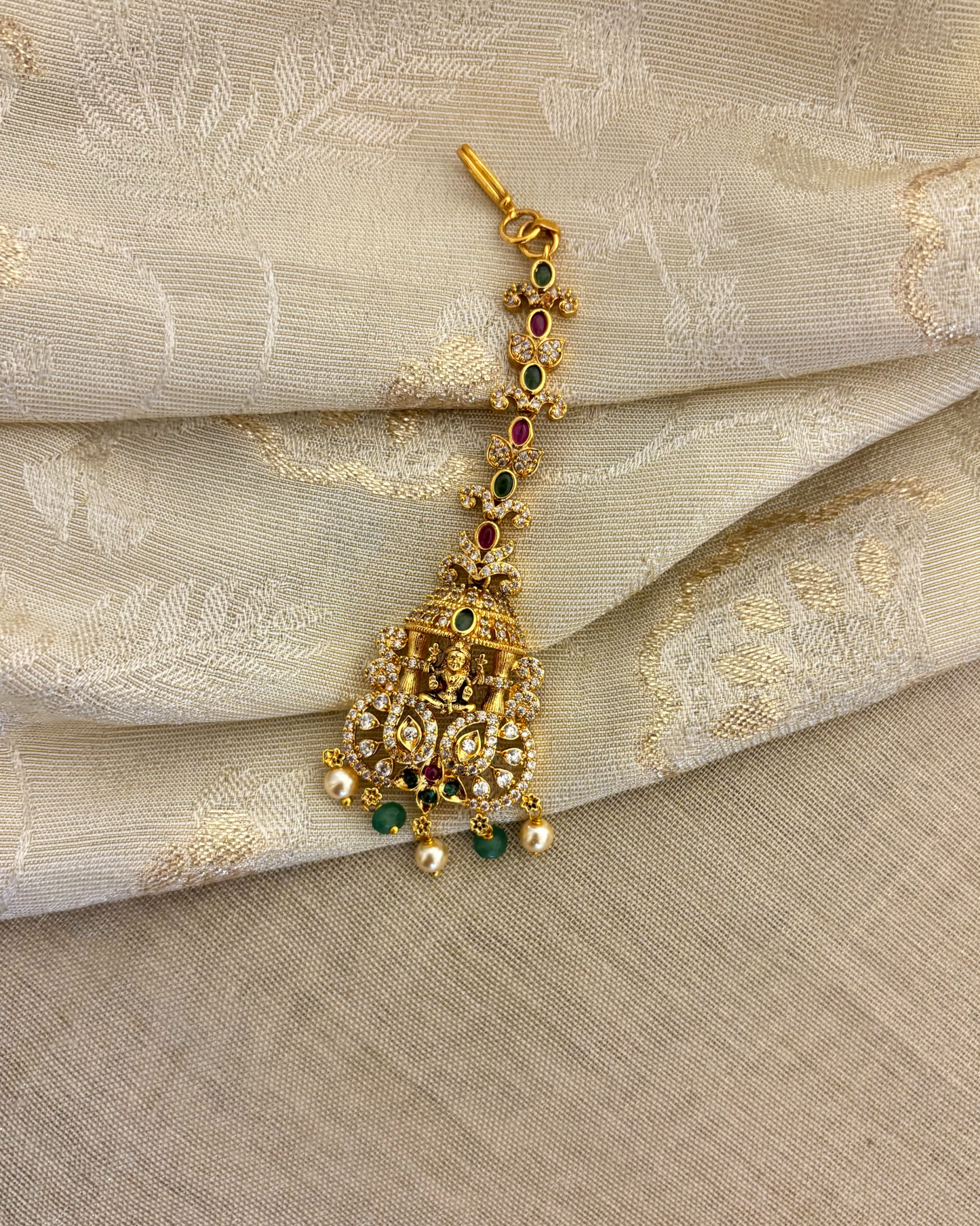 Antique Lakshmi Motif Maang Tikka |  MT320